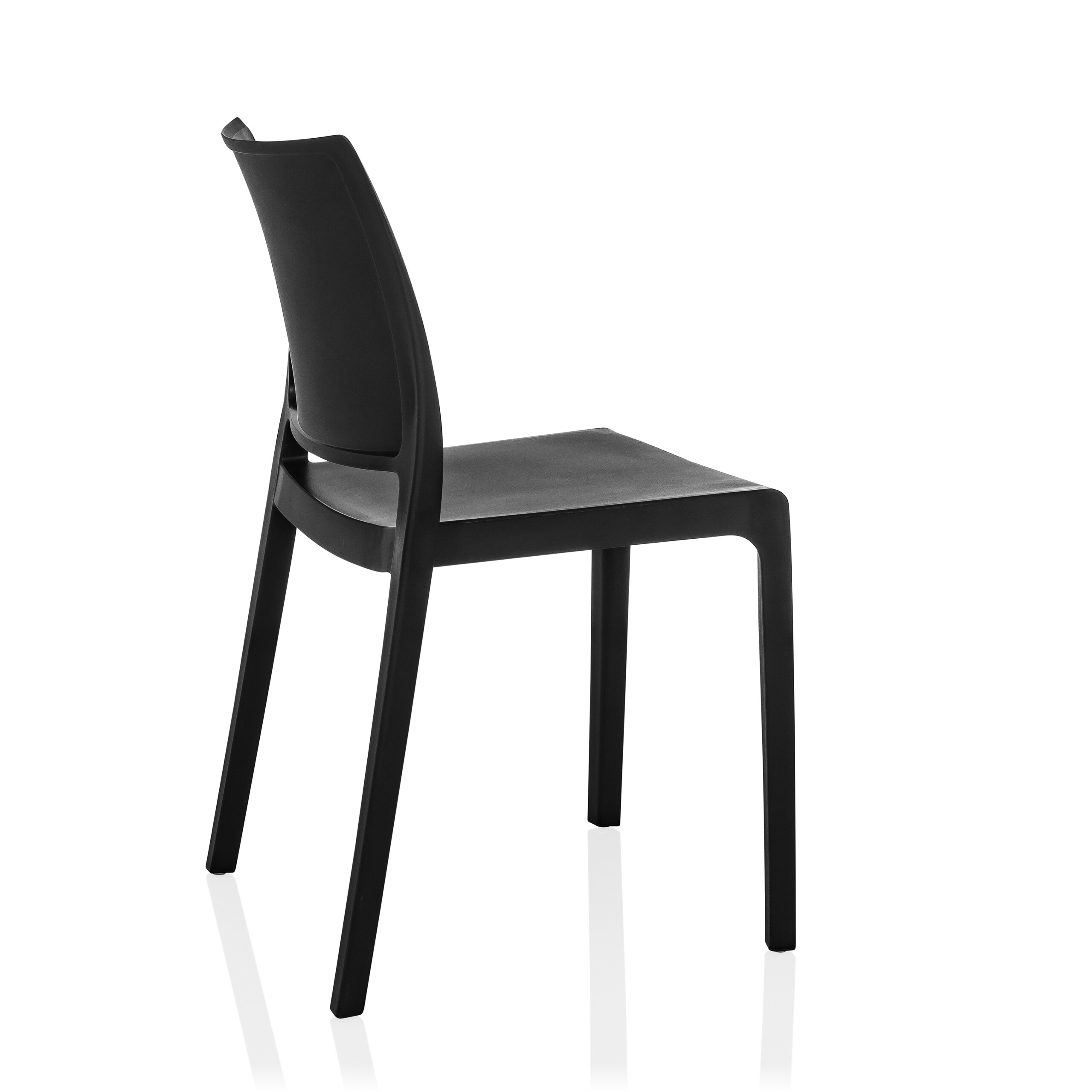 T37 V Dining chair Plastic Black