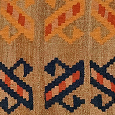 Kilim Gashgai Teppich Wolle Braun