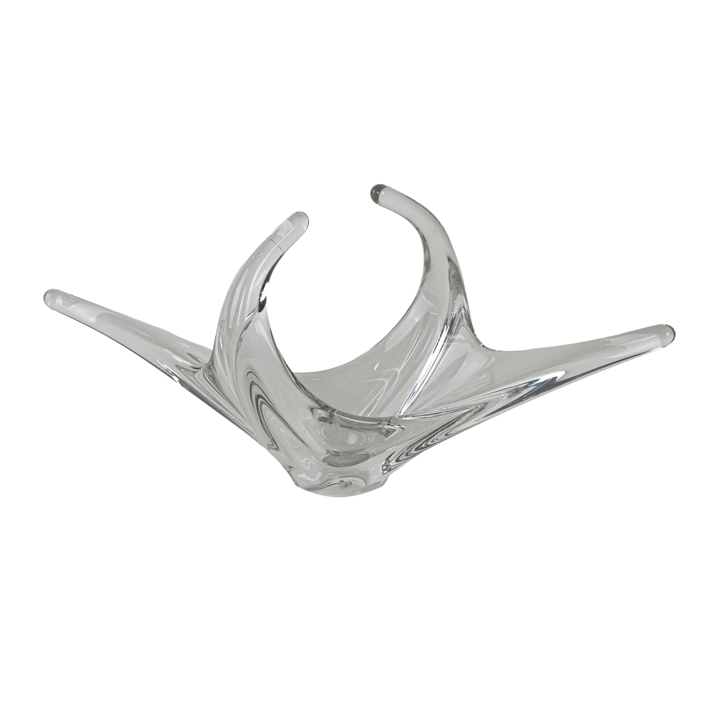 Space Age Glassplatte Transparent 1960er Jahre