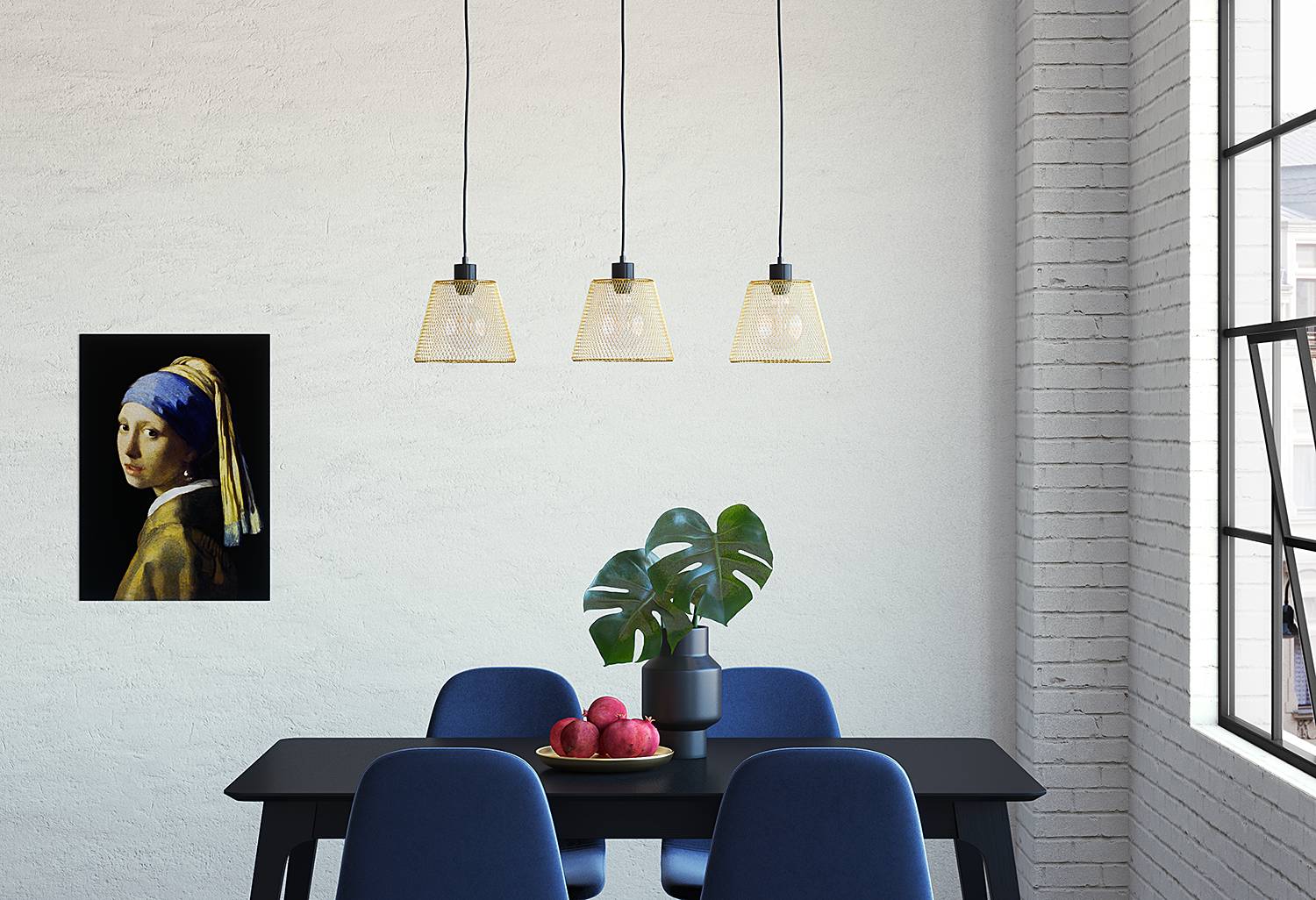 Le Vicel Pendant Lamp Iron 3-light