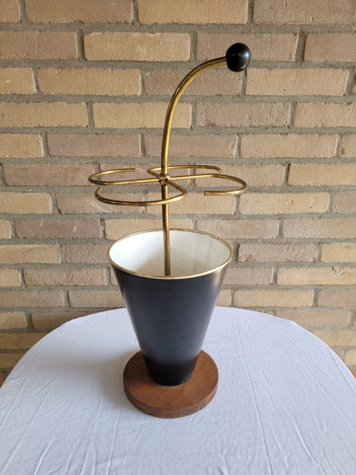 Vintage Schirmständer 4 Fächer Mehrfarbig
