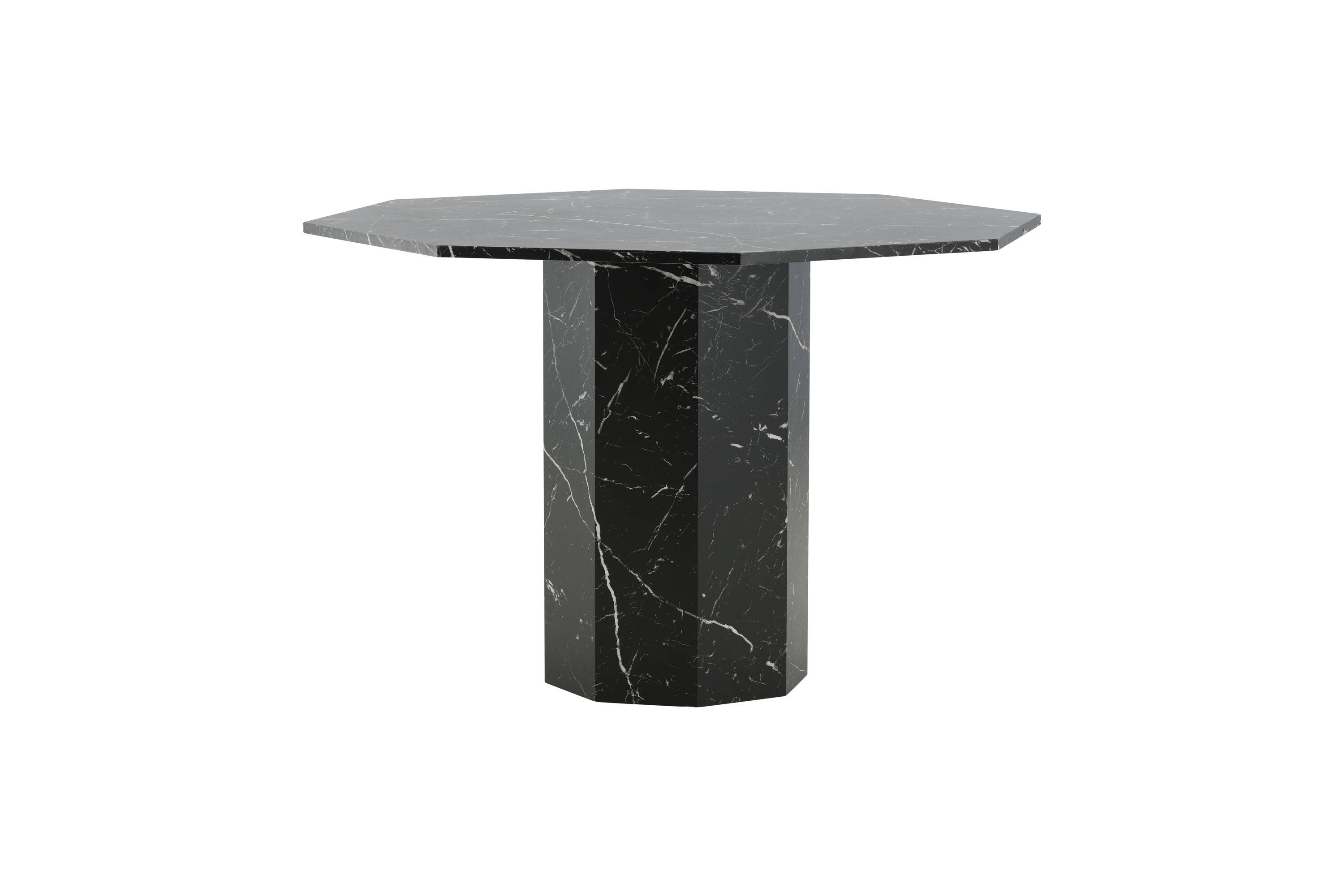 Marbs Esstisch Schwarz Glas Marmor