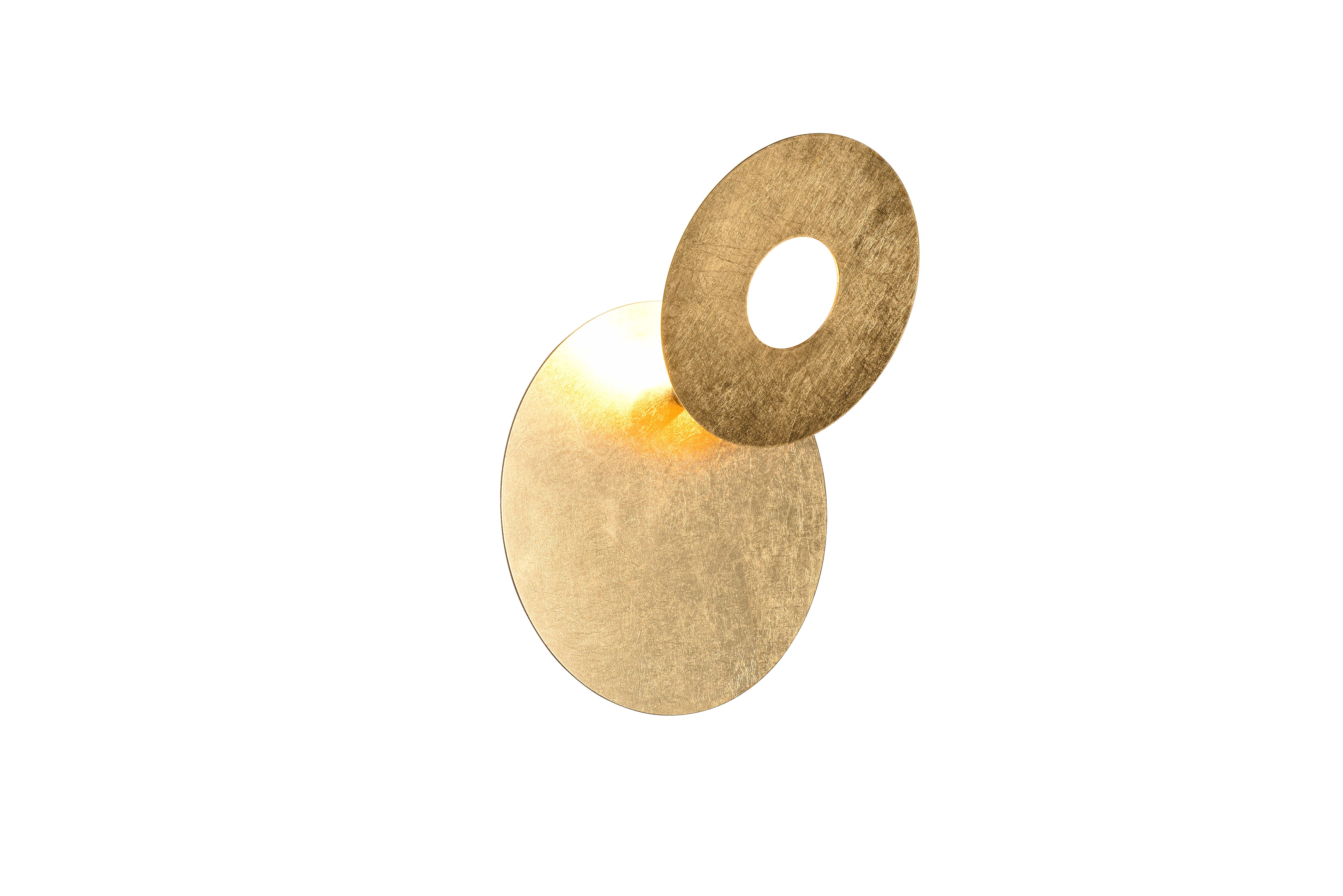 Wandleuchte Leano Typ A Eisen Gold