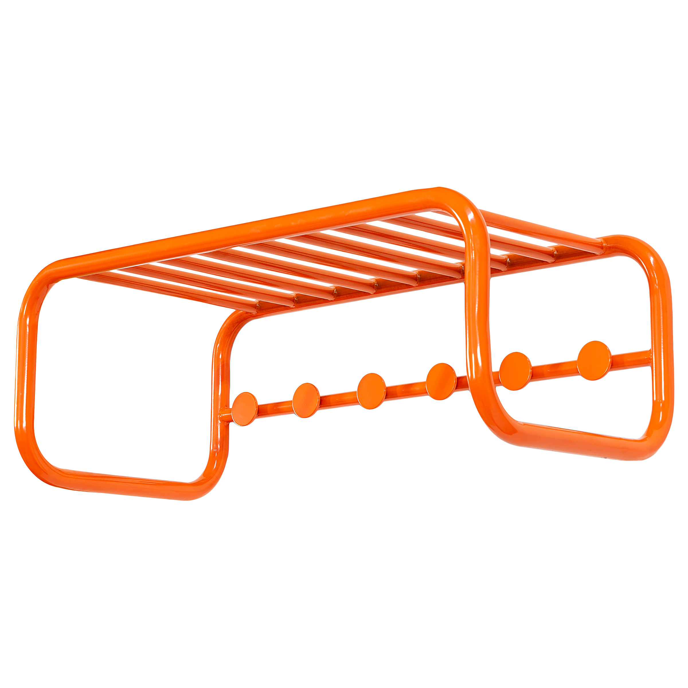Wandgarderobe Coppin Metall Orange