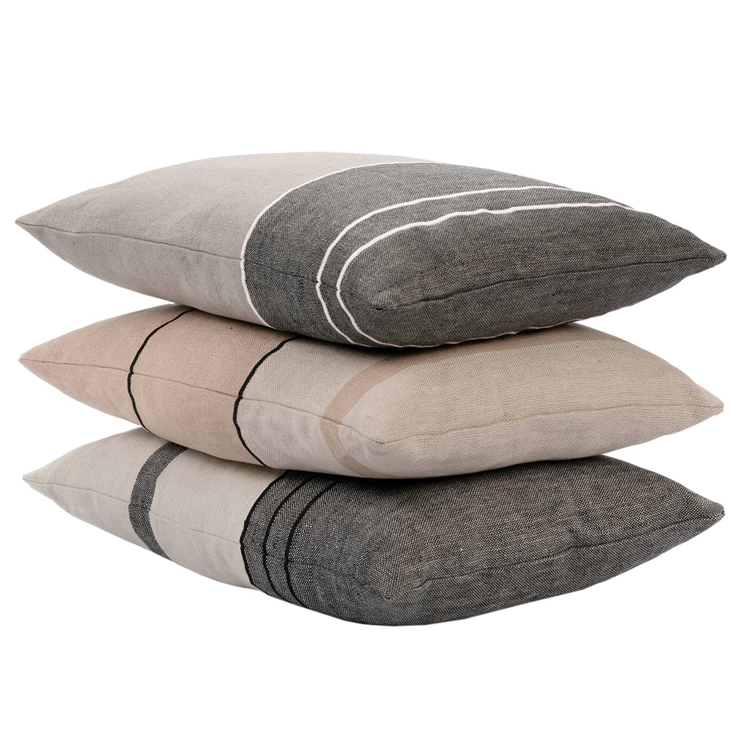 Decorative pillow Randi EuroFlax Linen White