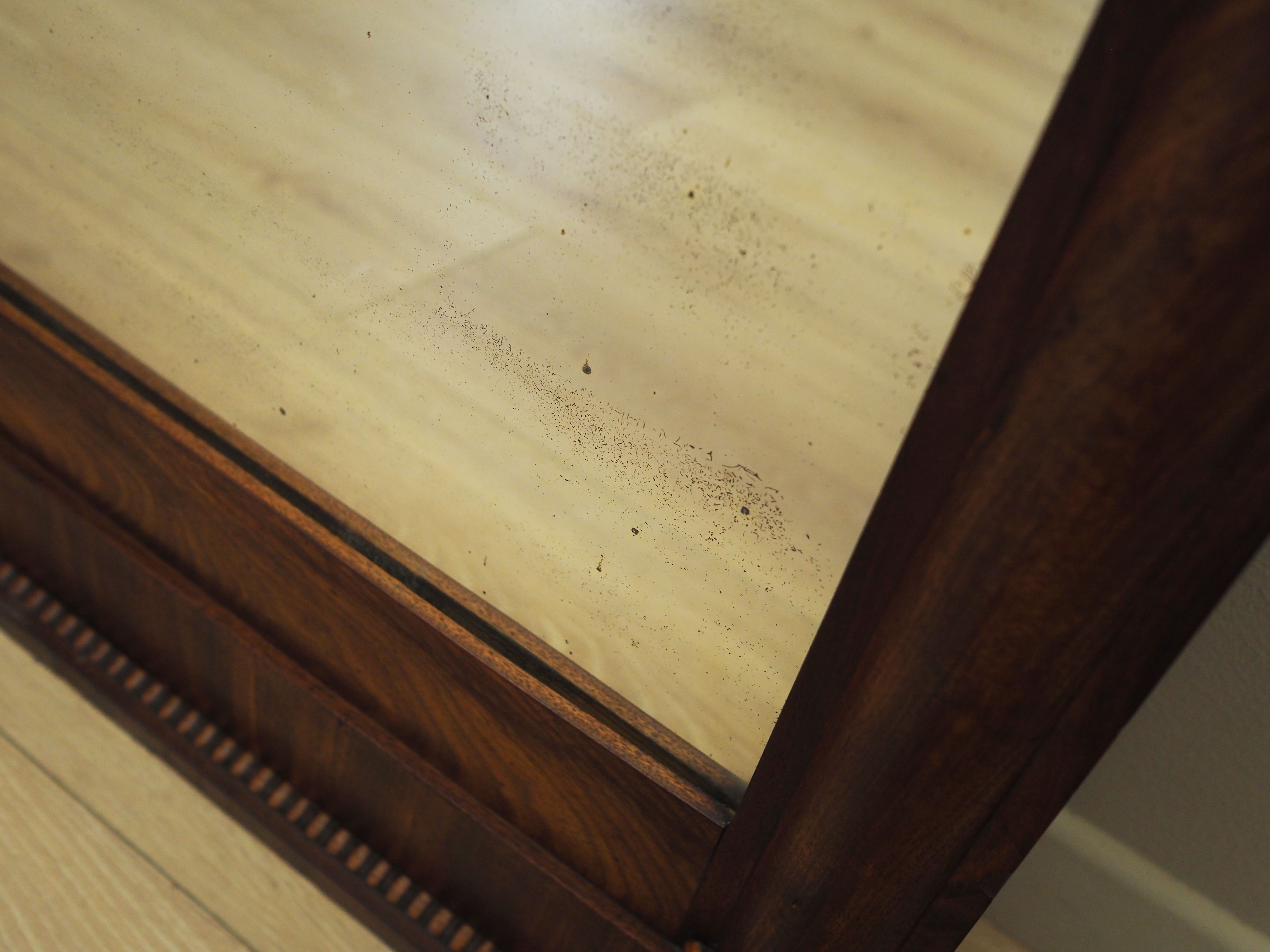 Mirror with wooden frame 1970s