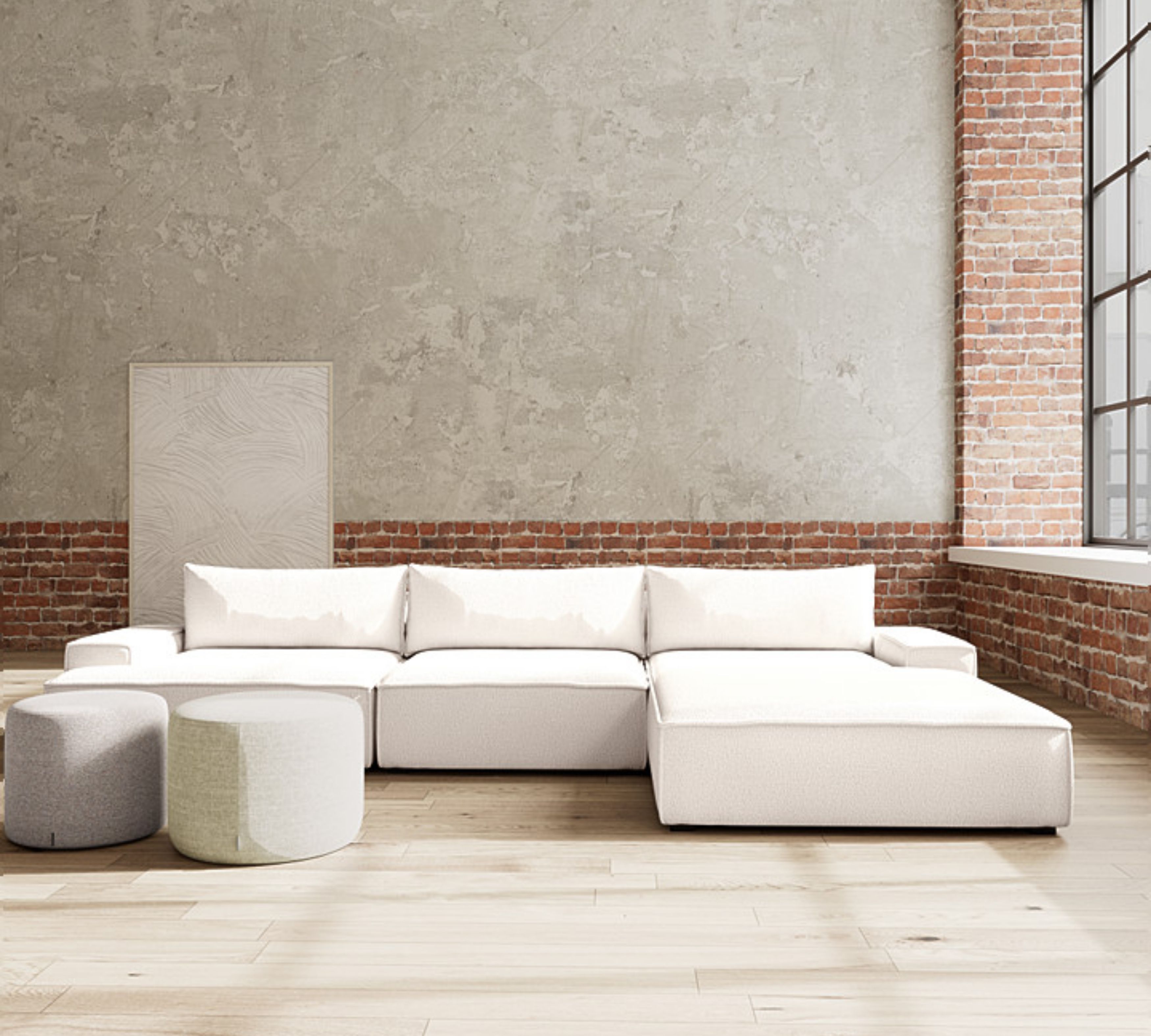 Daphne 1-Sitzer Modul Rechts Maya Cream