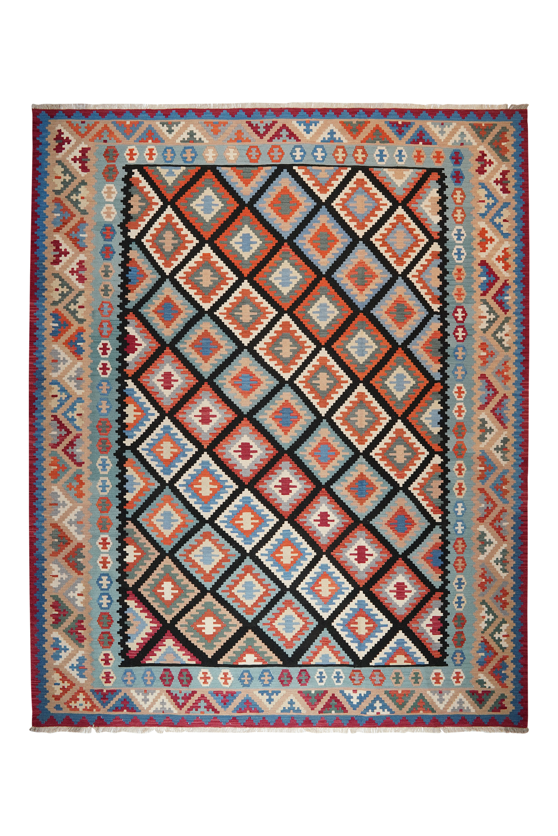 Kilim Gashgai Teppich Mehrfarbig