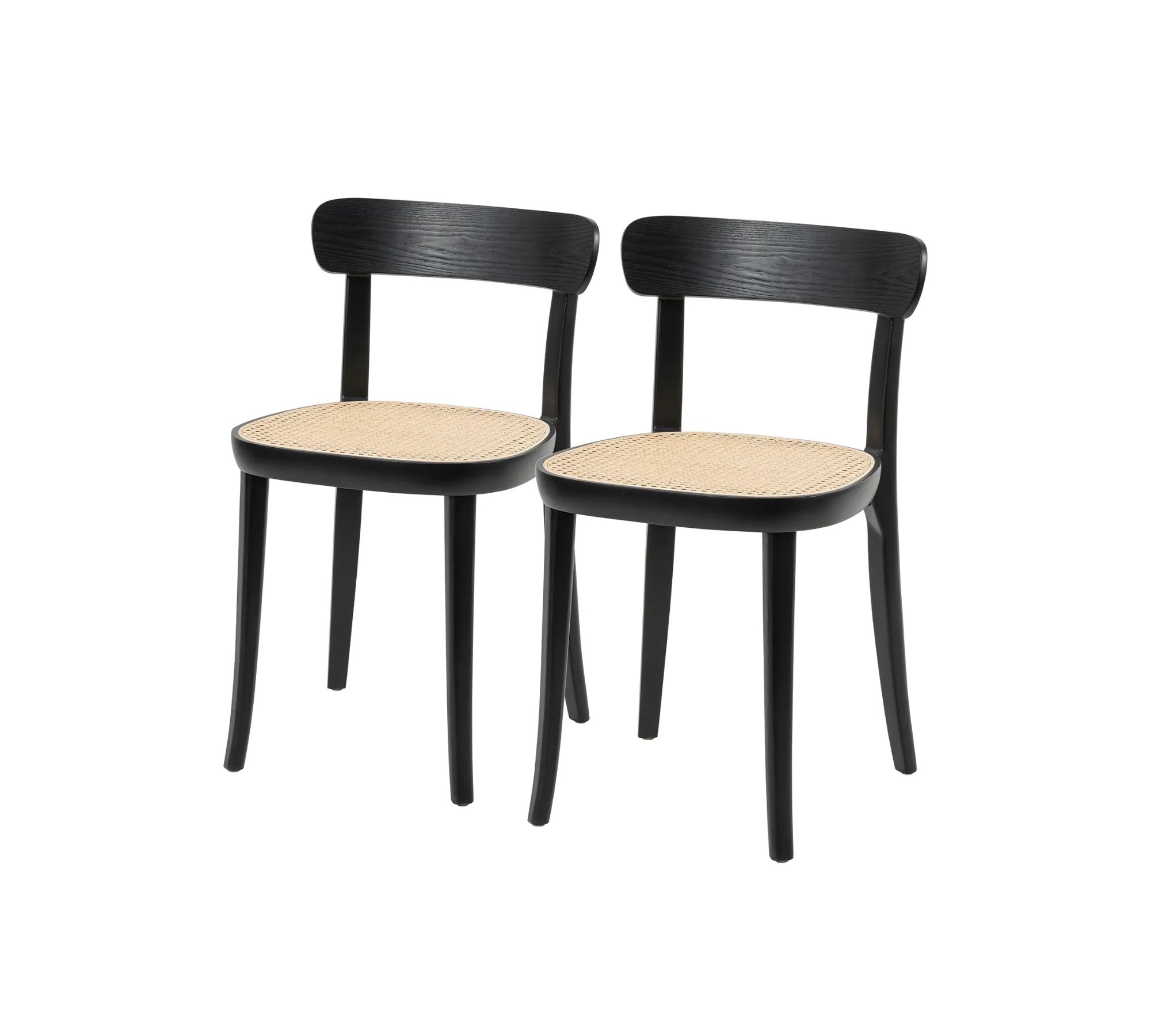 2x Esszimmerstuhl Polywood Rattan Buche Massiv