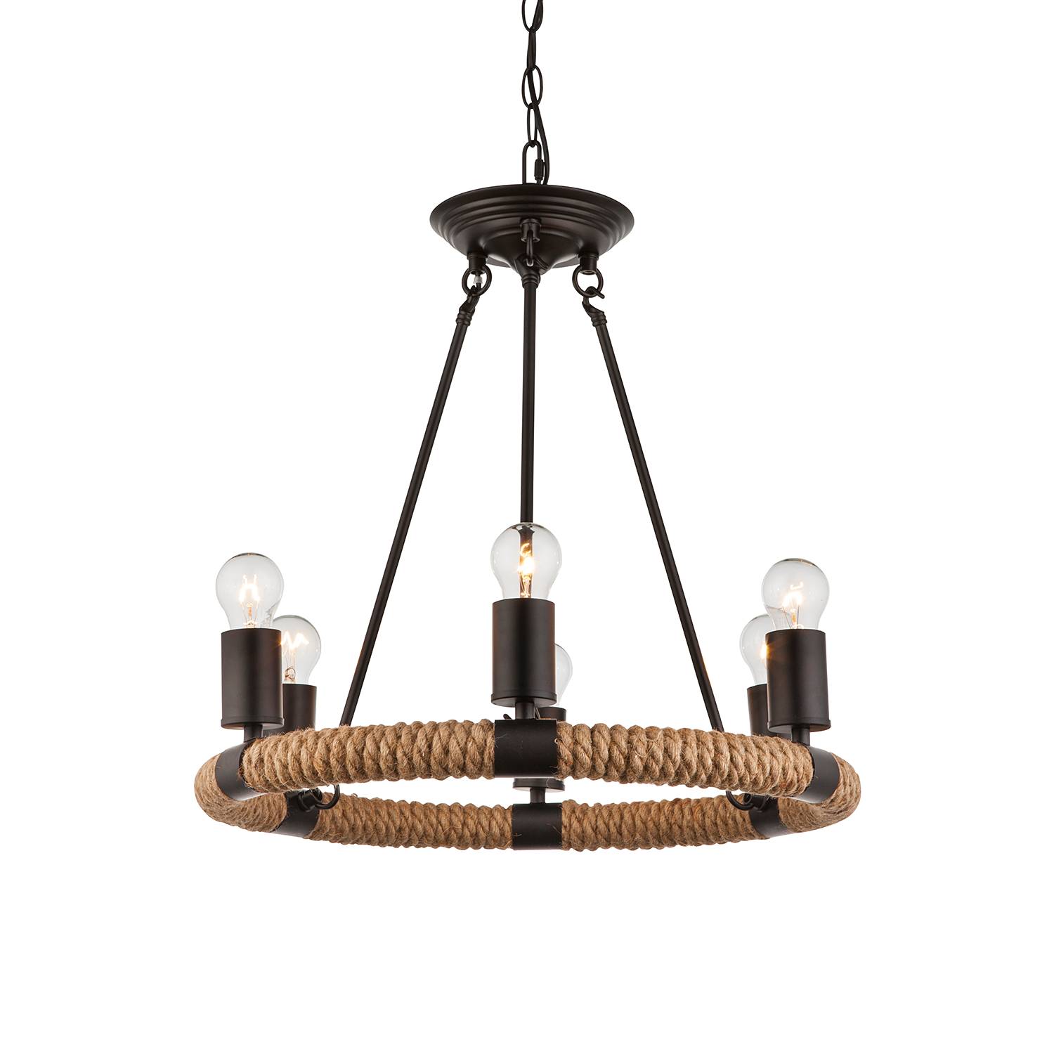 Pendant lamp Ulleu IV plant leaf iron