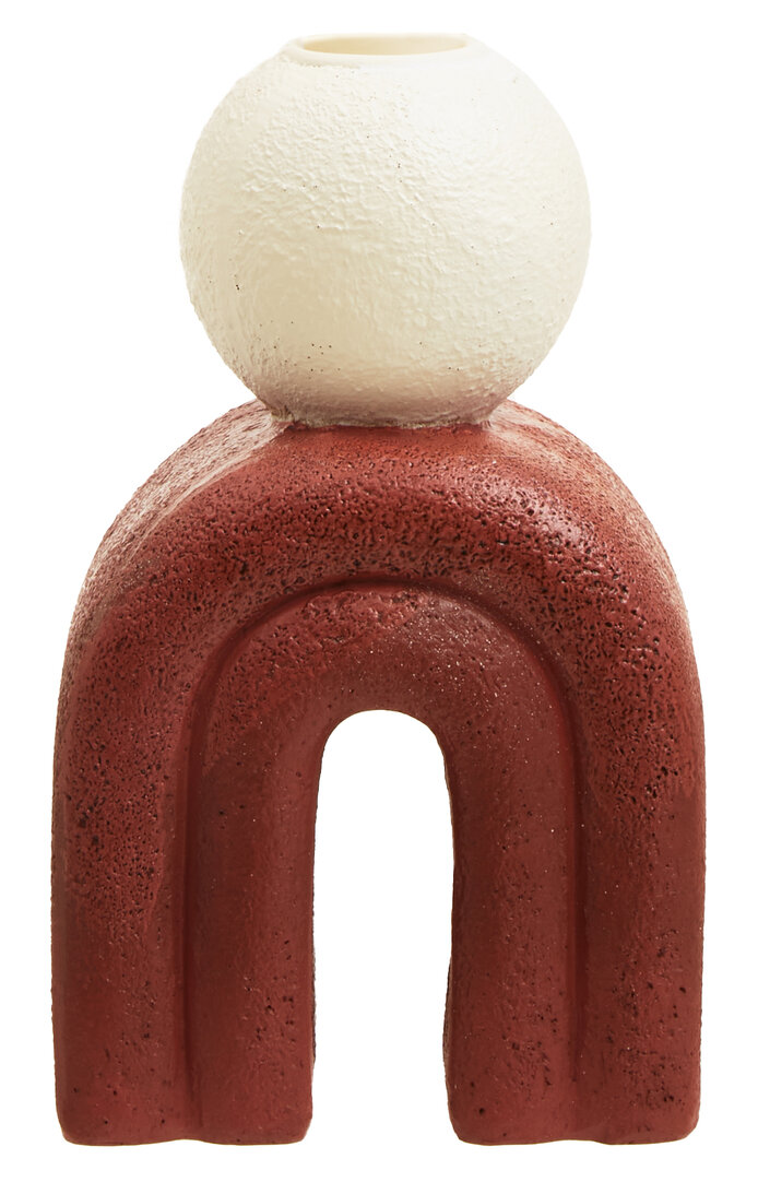 Utica Kerzenhalter Creme Rot