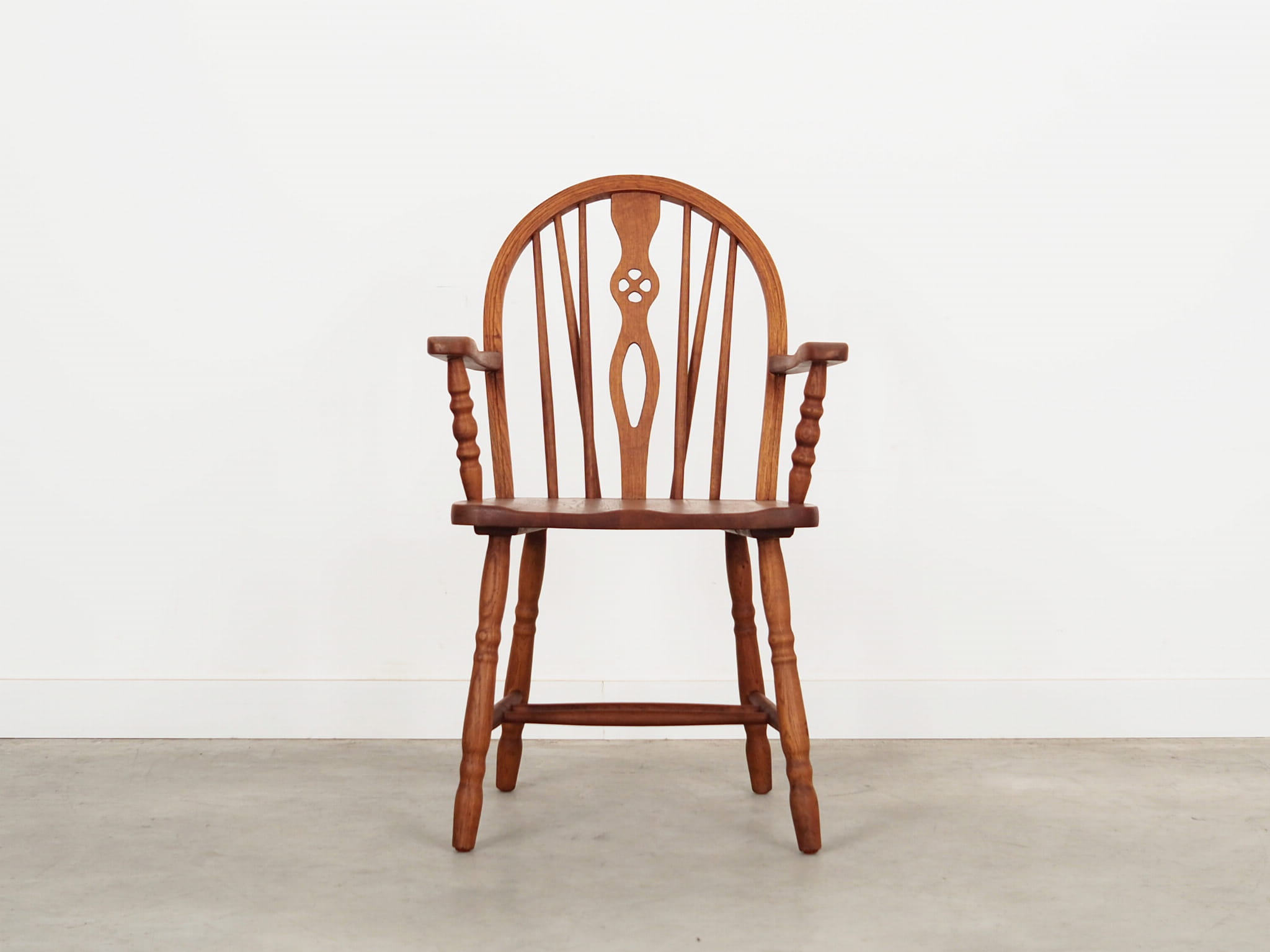 Vintage Armchair Oak Wood Brown 1960s