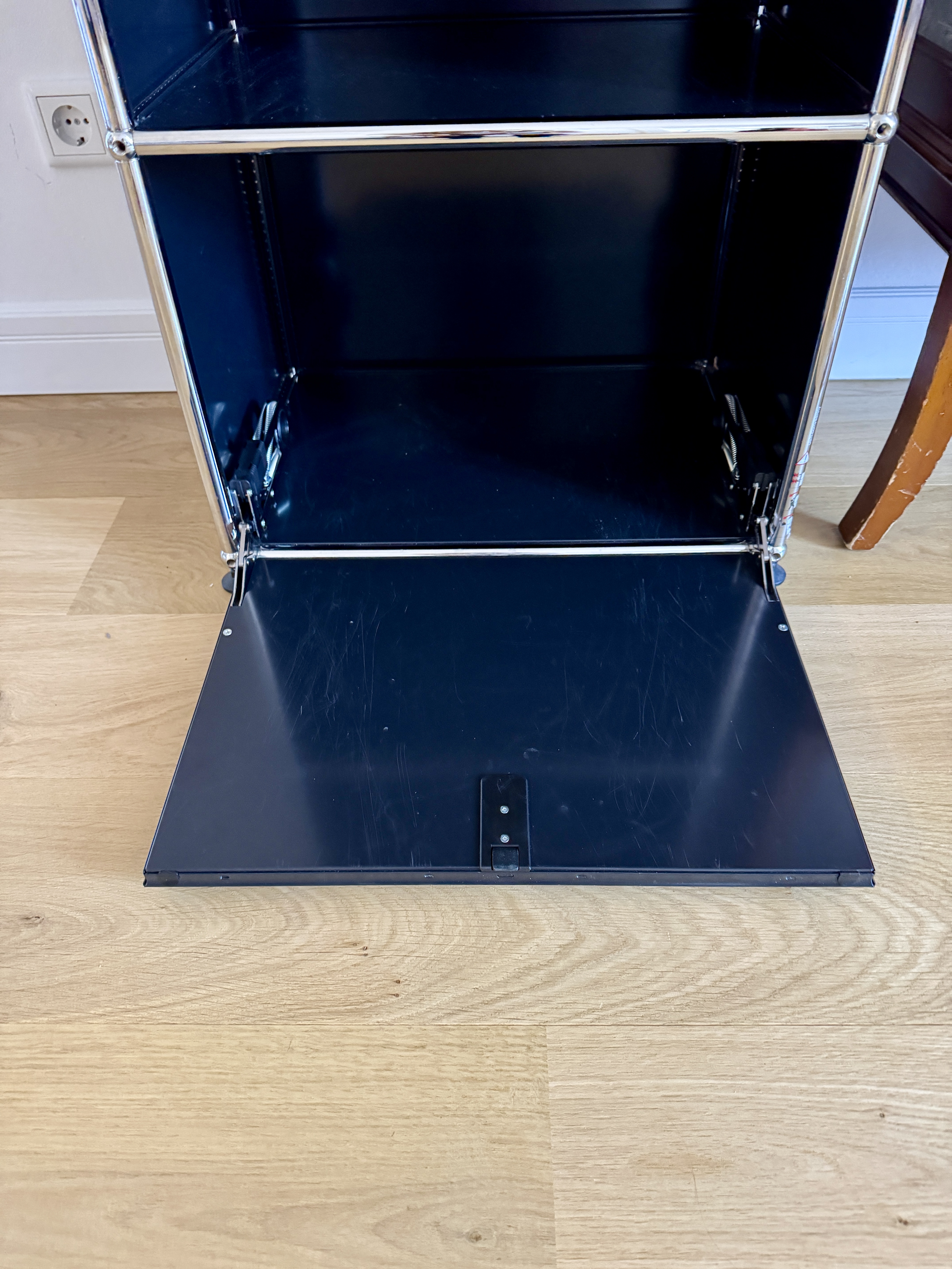 Tower Storage Unit Regal Metall Schwarz