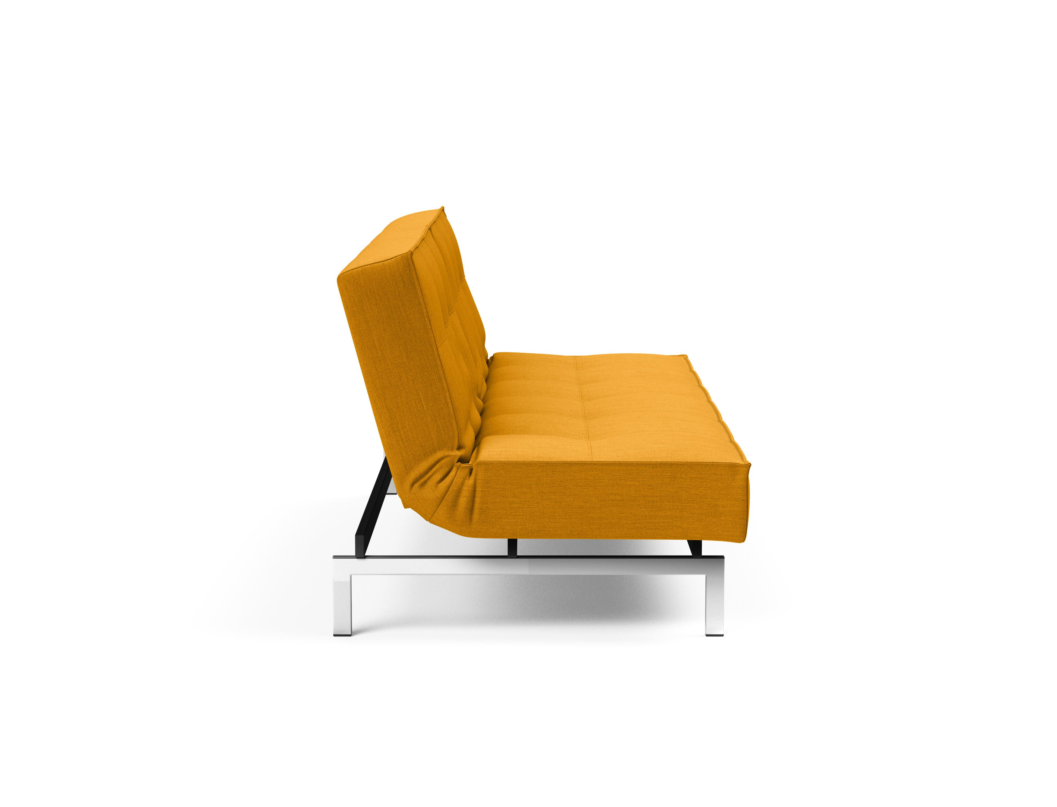 Splitback Schlafsofa Gelb