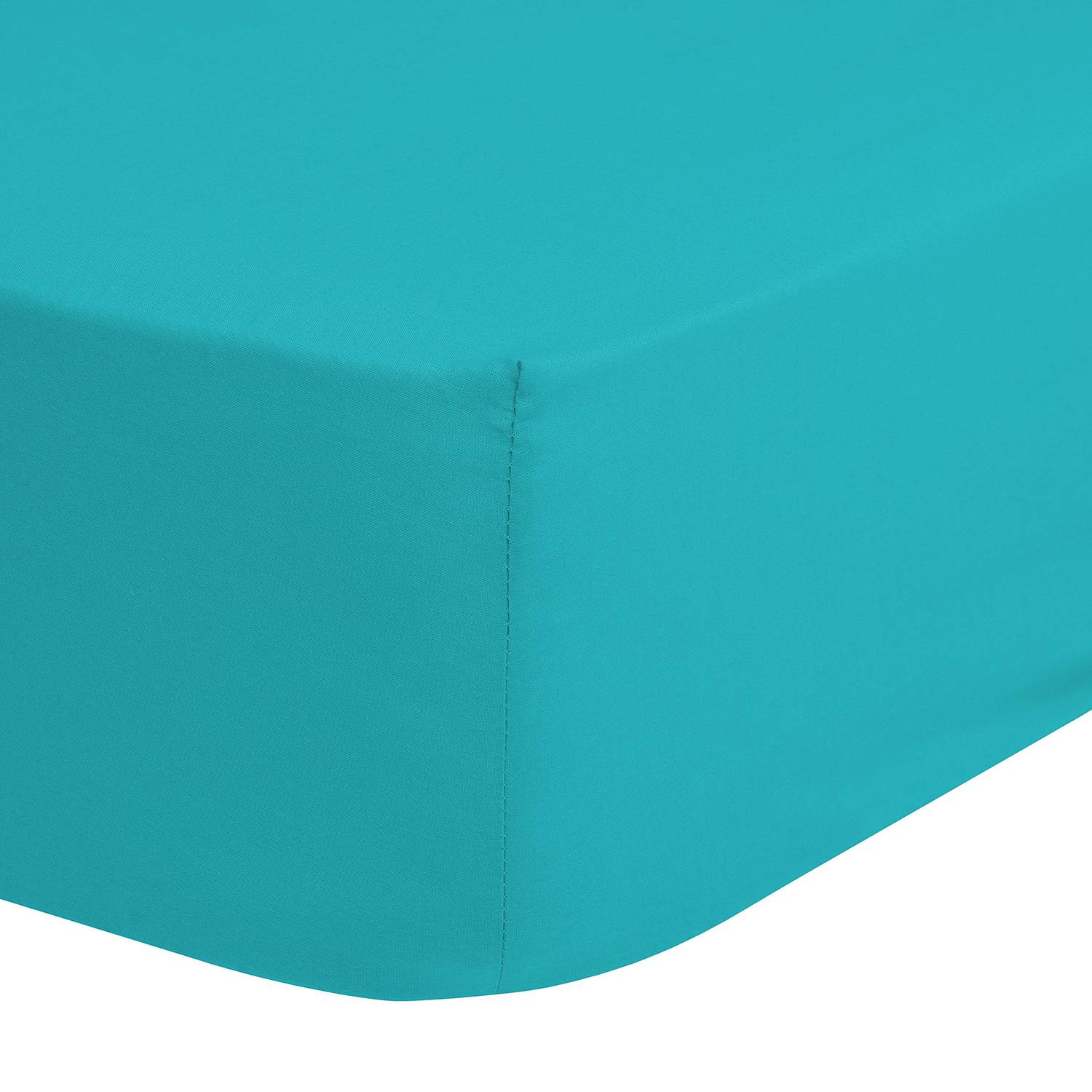 Jersey fitted sheet Henty cotton Aqua 140 x 200 cm