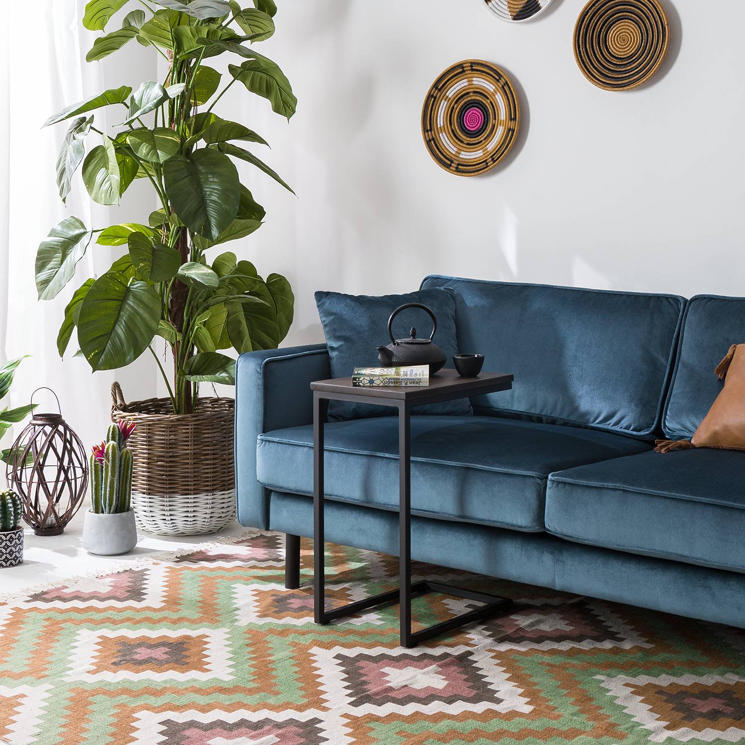 MONTVERDE Beistelltisch Eiche Eisen