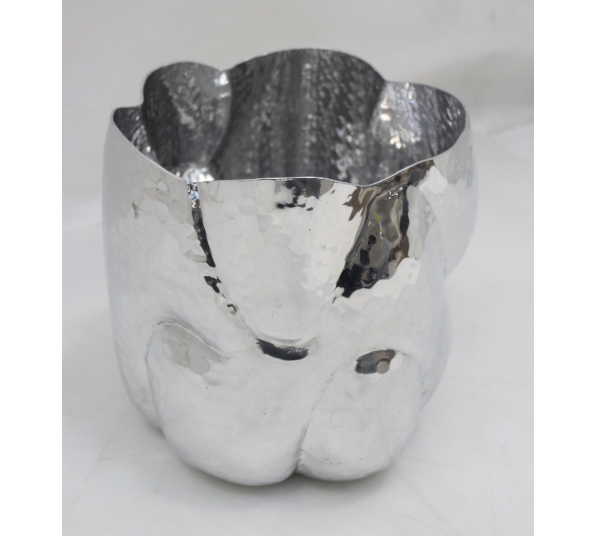 Cloud Vase Metall Silber