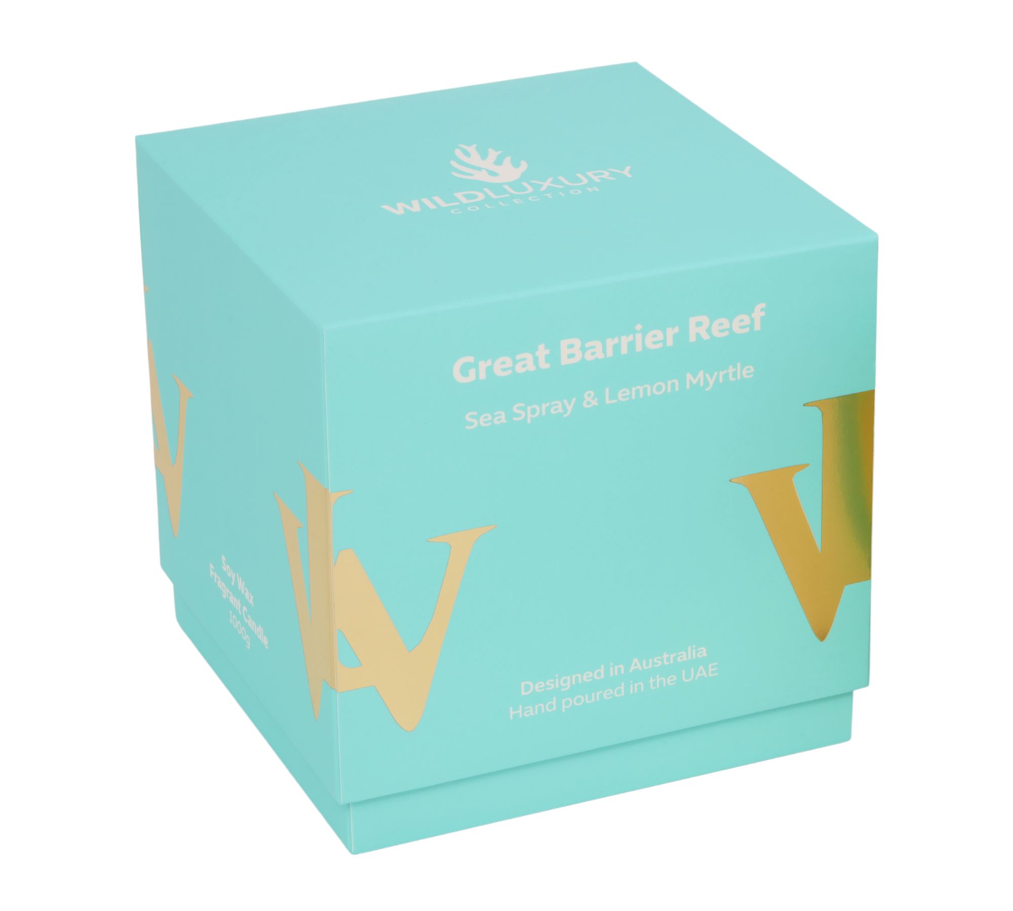 Handgegossene Sojawachs Duftkerze Great Barrier Reef 1000g