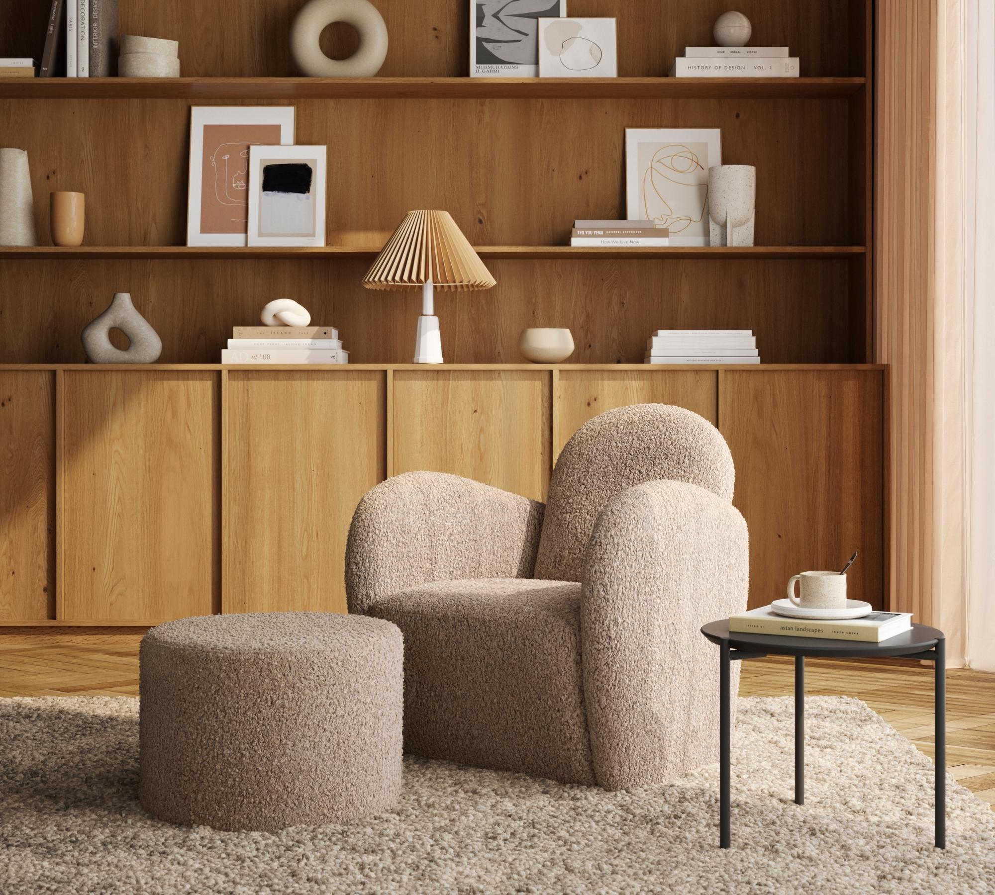 Connor Couch- und Beistelltisch Schwarz