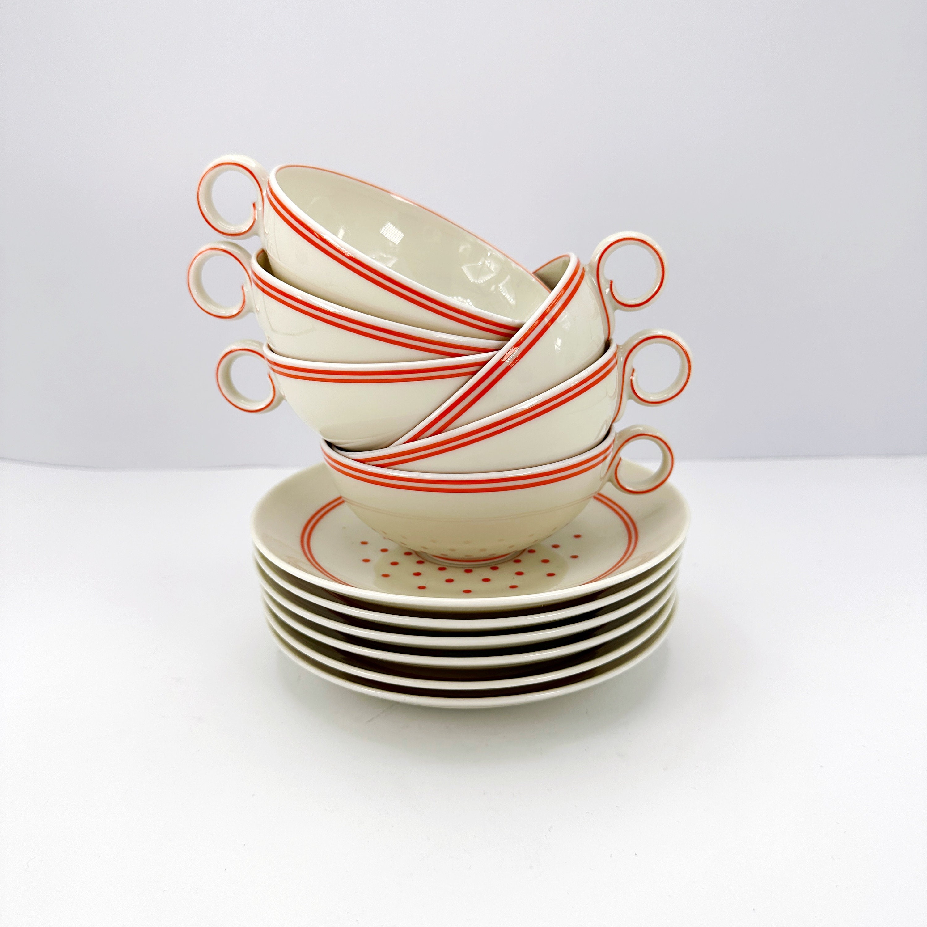Art Deco Kaffee Set Porzellan 1930er Jahre