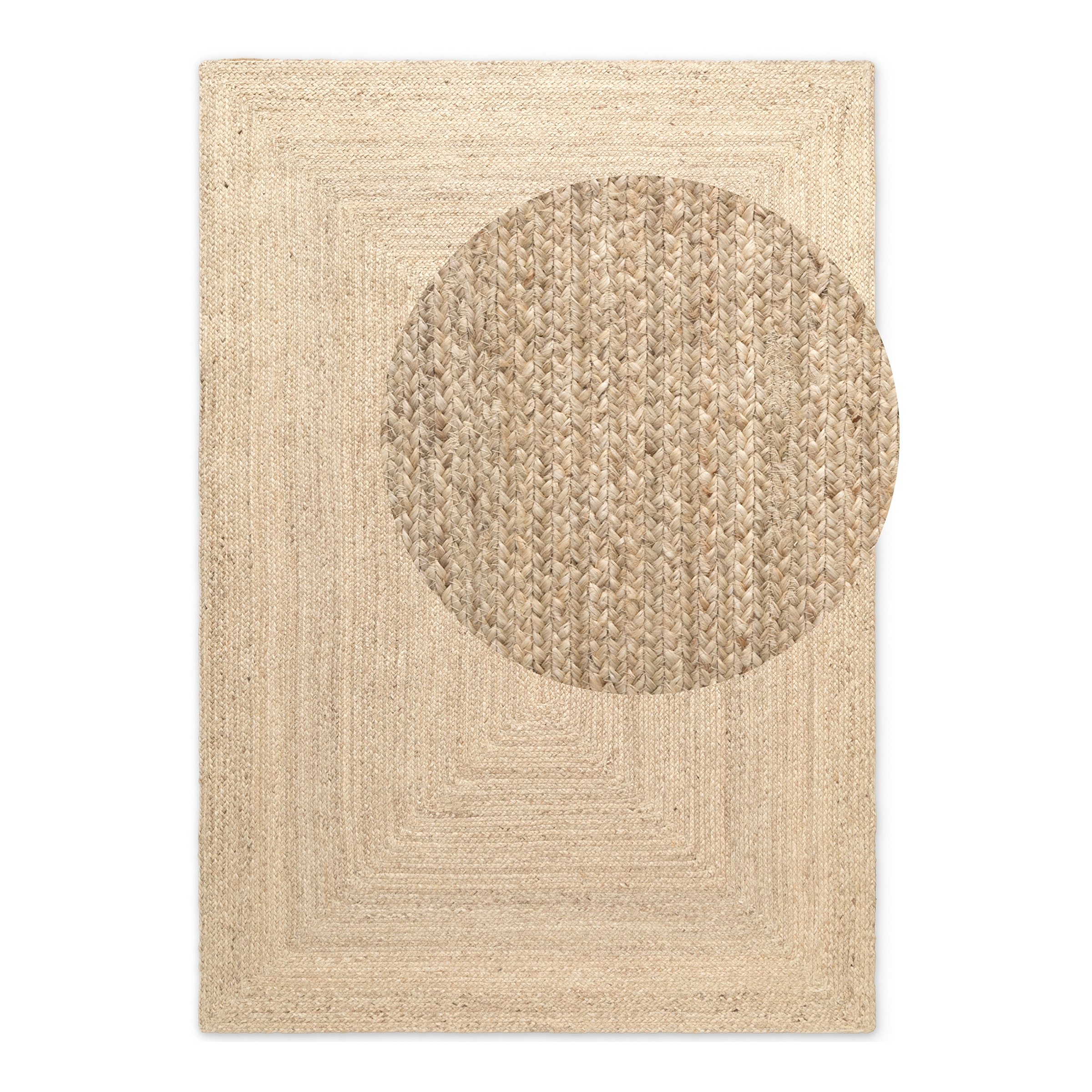 Sharmila Teppich Jute Beige 60 x 90 cm