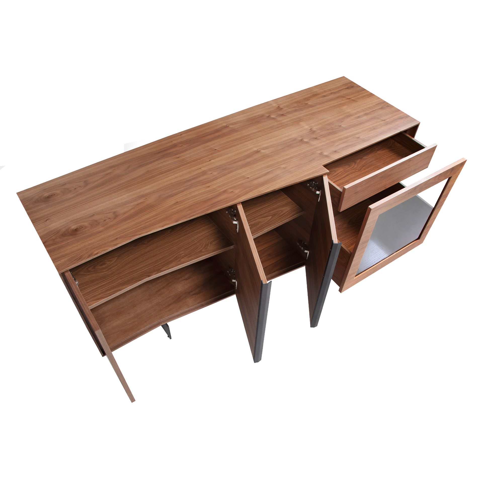 Sideboard 3218 with interior lighting Brown