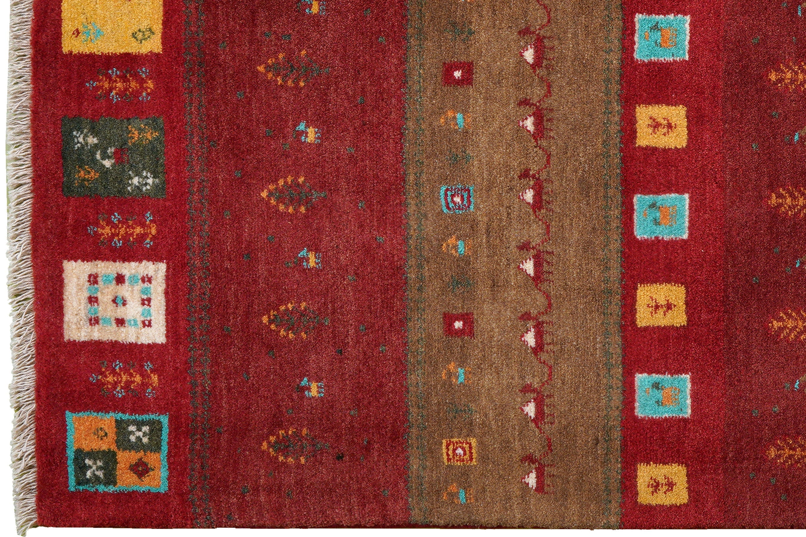 Rizbaf Gabbeh Rug Wool Multicolored