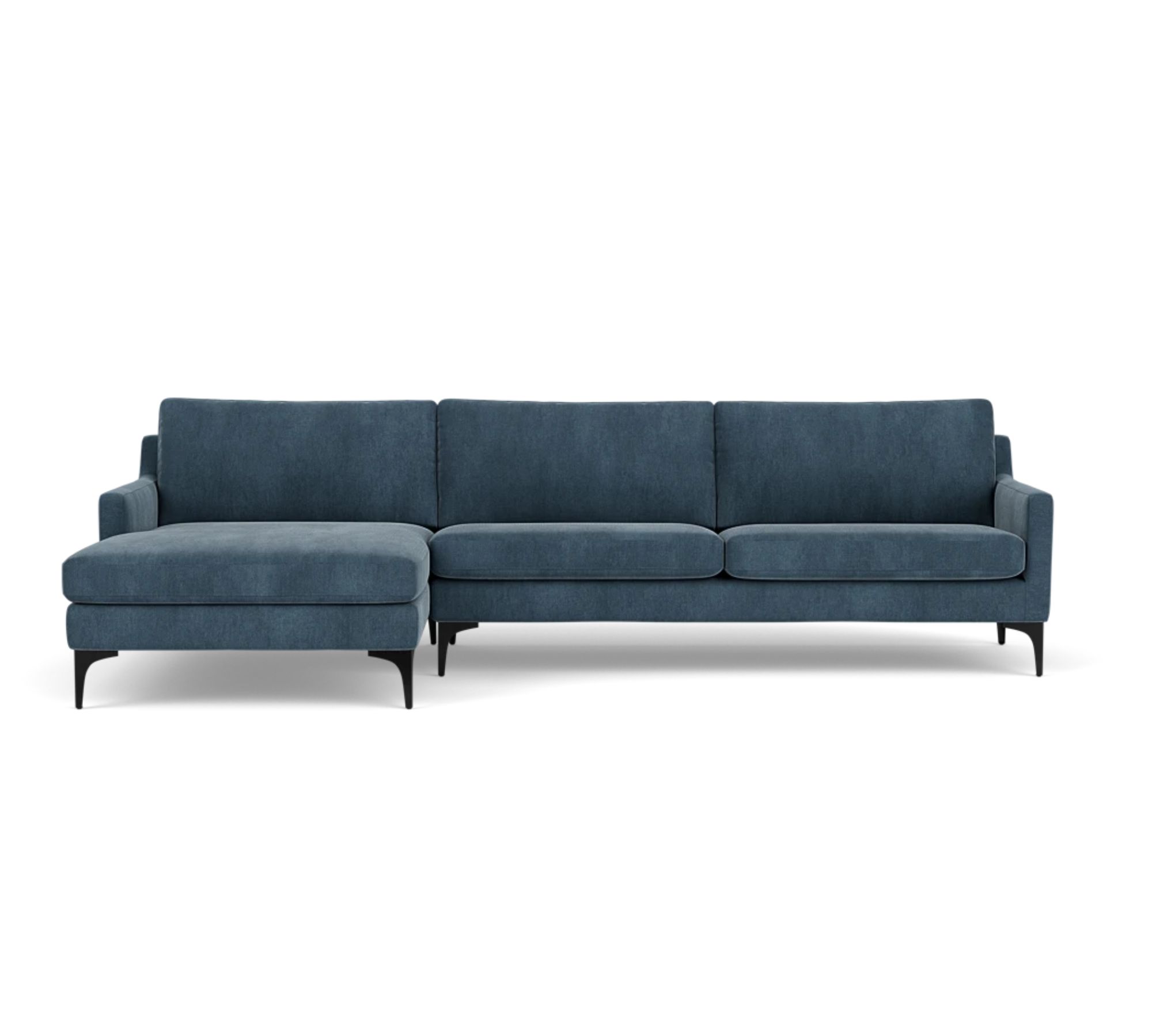 Astha Sofa 3-Sitzer Récamiere Links Sorrento Steel Blue