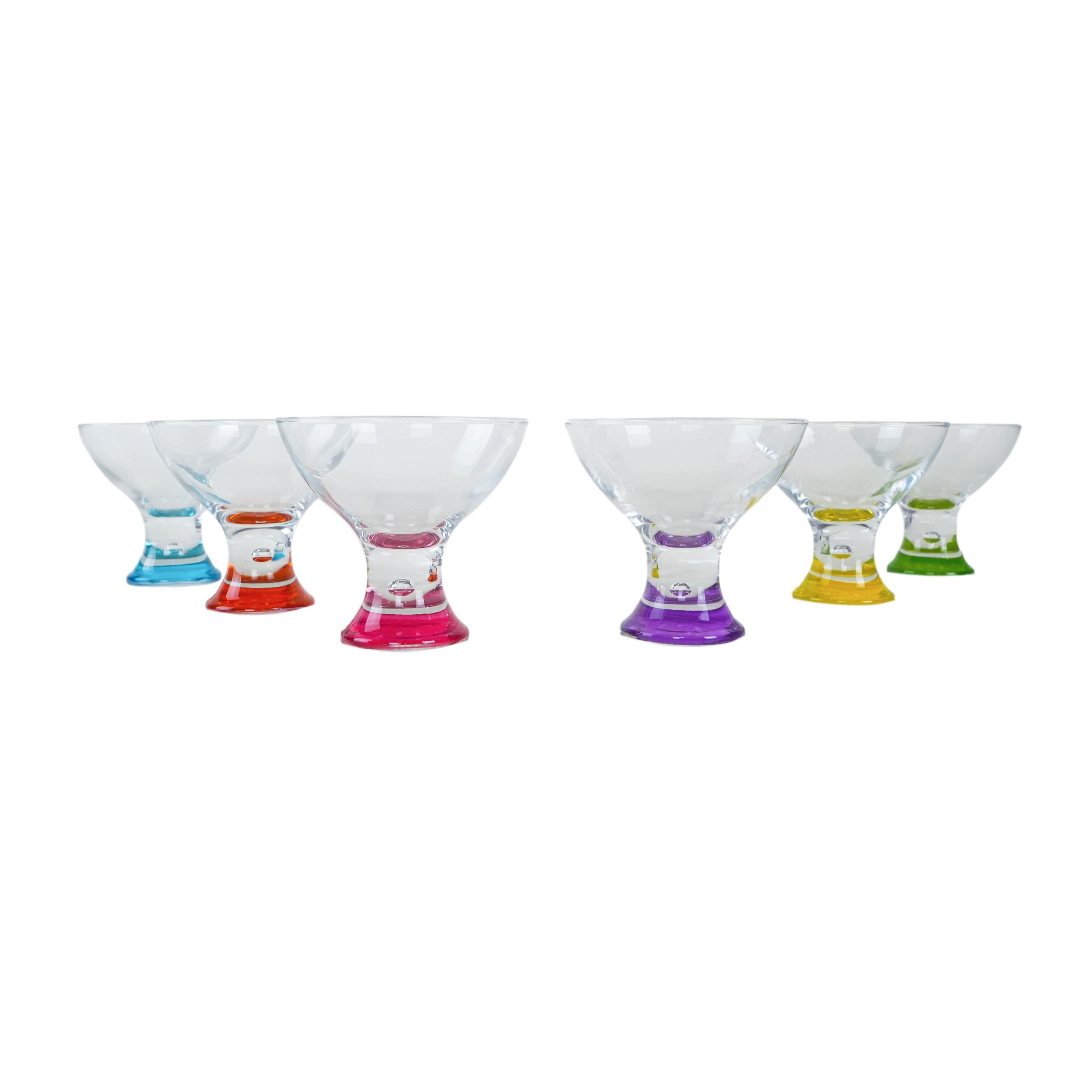 Dessert bowl set Multicolored 1980s