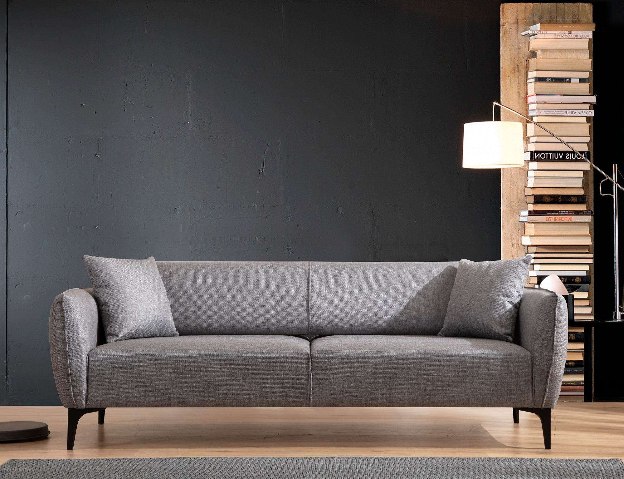 Belissimo 3-Sitzer Sofa Grau