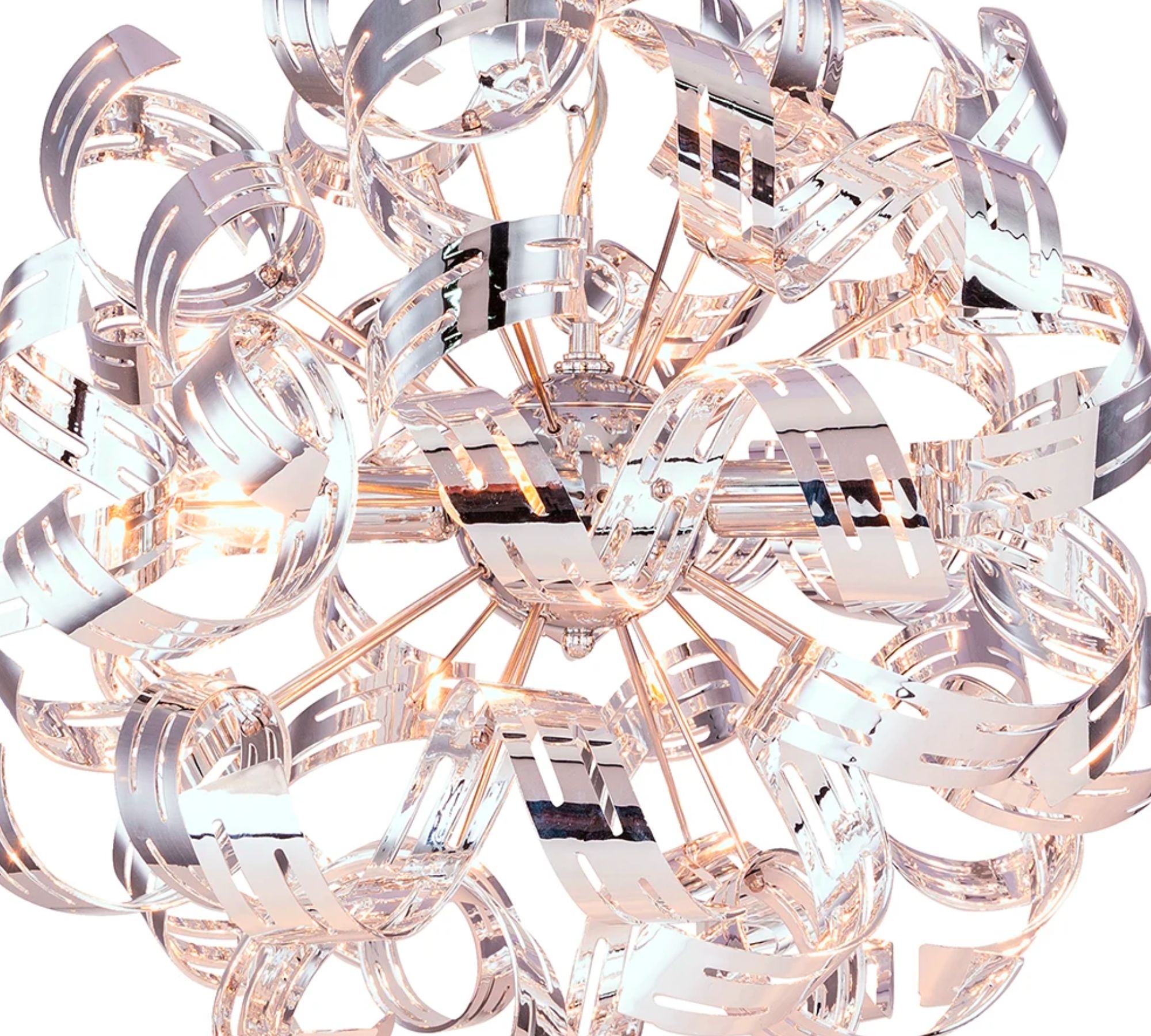 Pendant lamp Falla Acrylic / Iron 4-flame