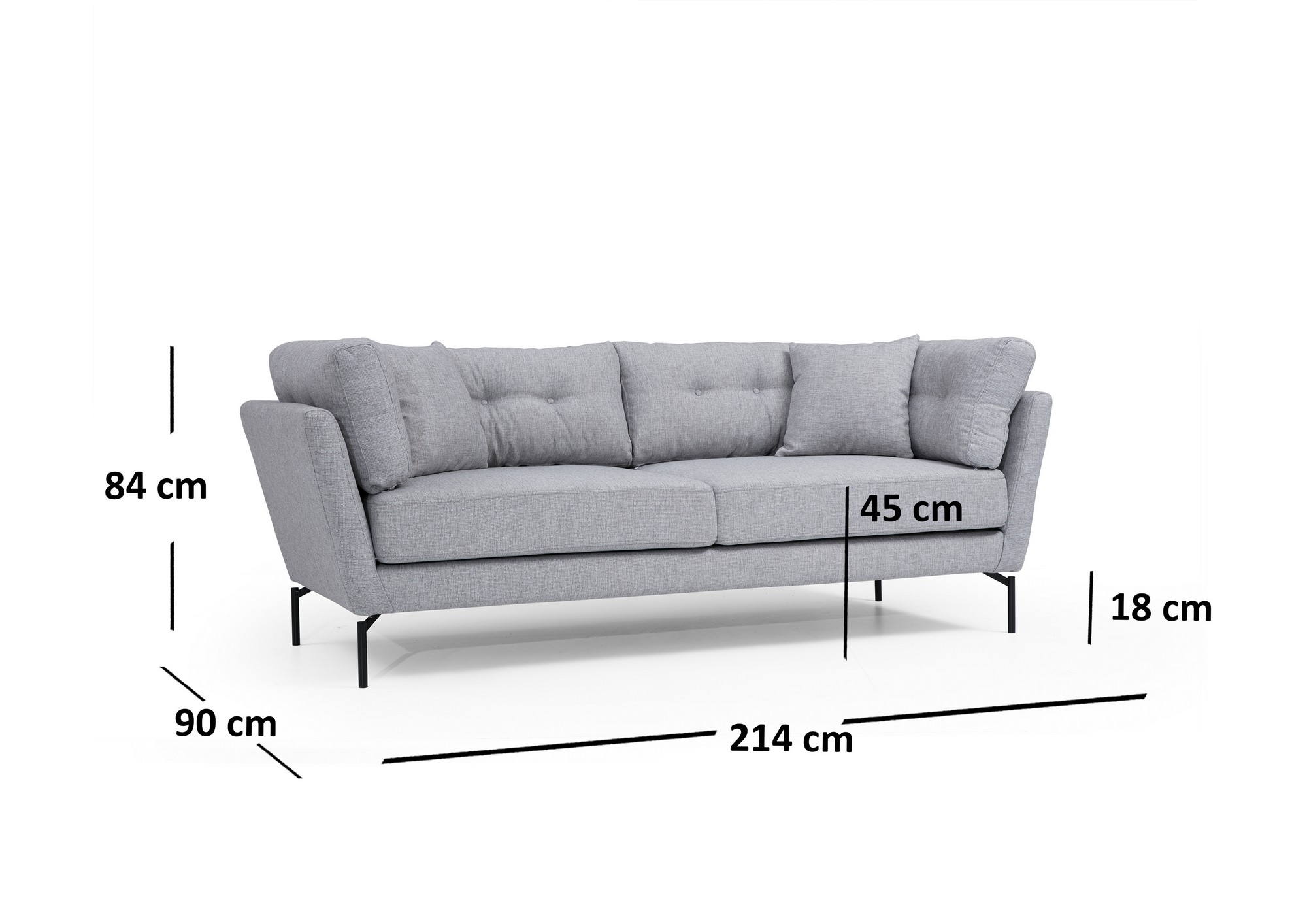 Mapa 3-seater sofa Grey