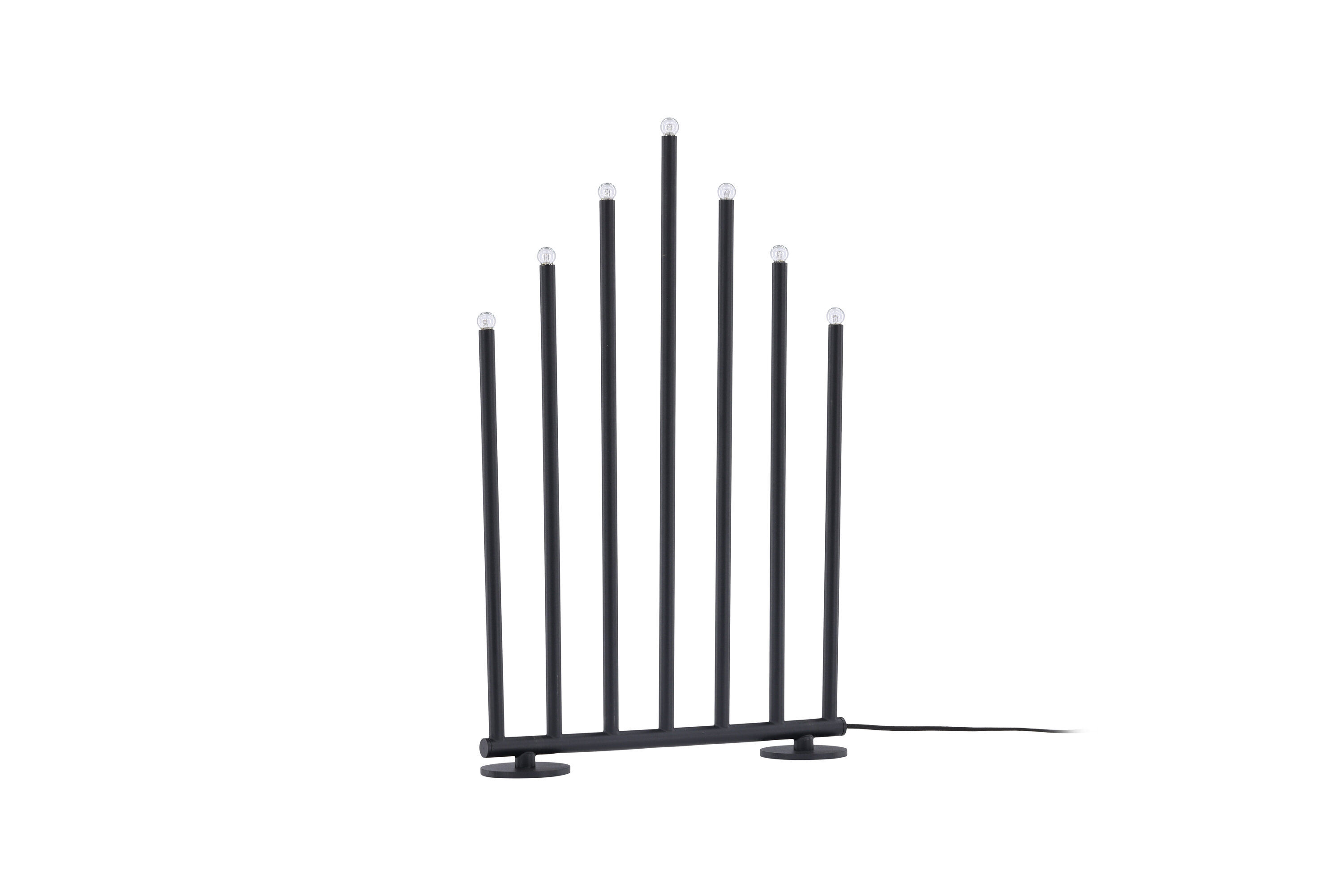 Björnfjället Candle holder Steel Matte Black