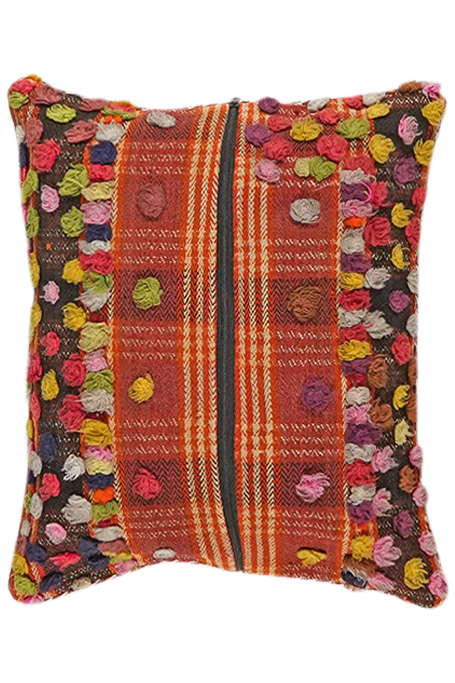 Kilim Kissenbezug Baumwolle Braun