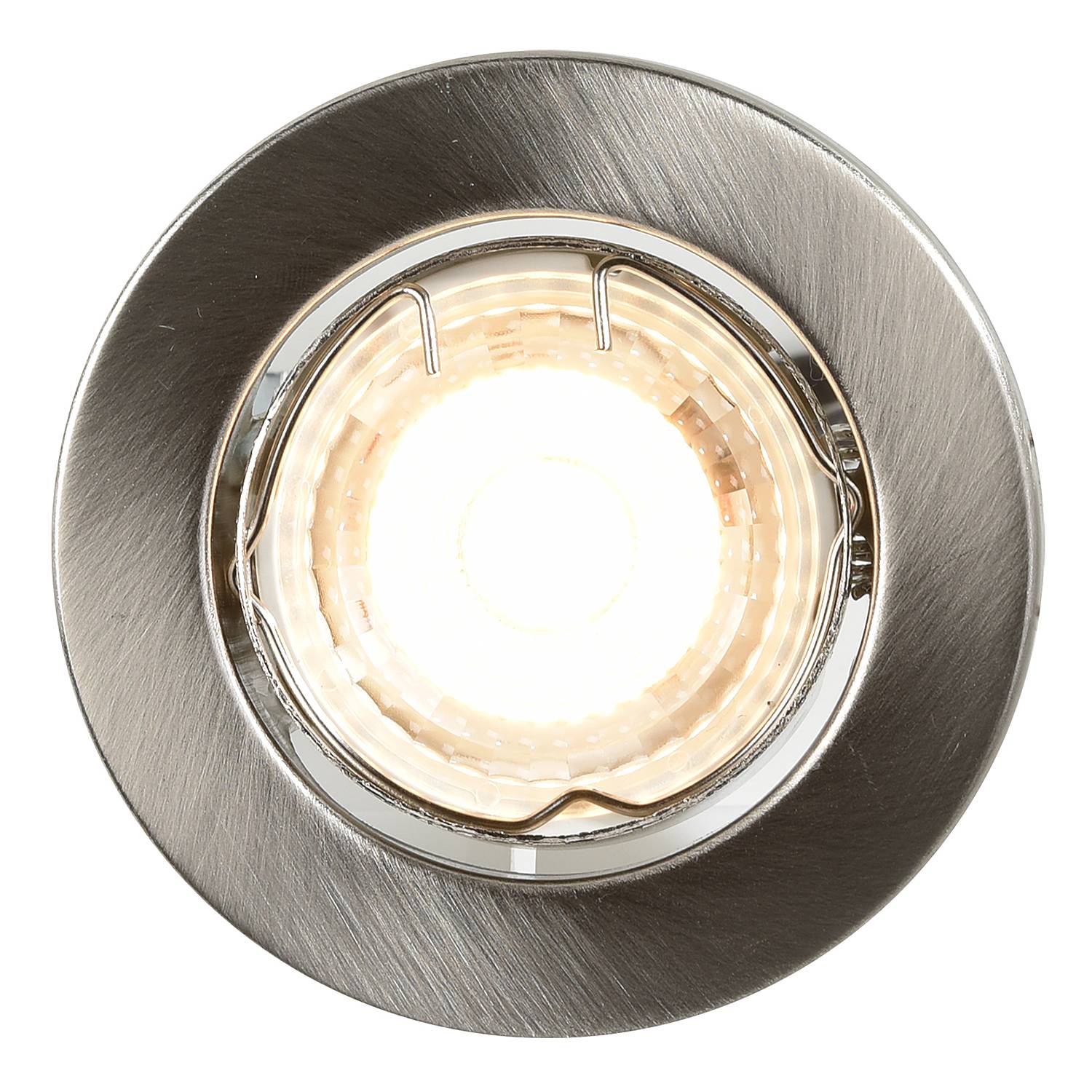 3x Canis 2700 Einbauleuchte-Set Nickel Silber