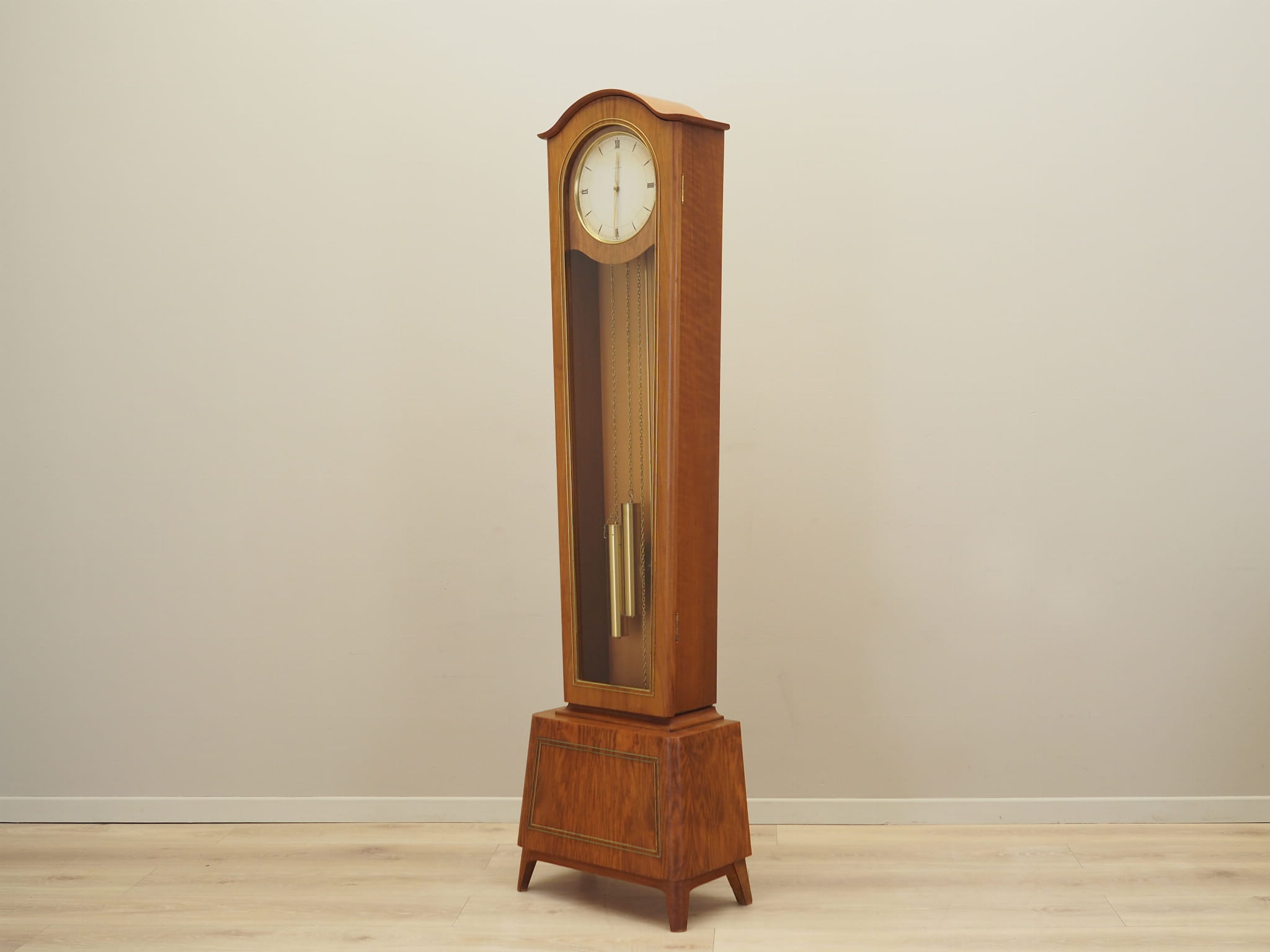 Vintage grandfather clock pine wood