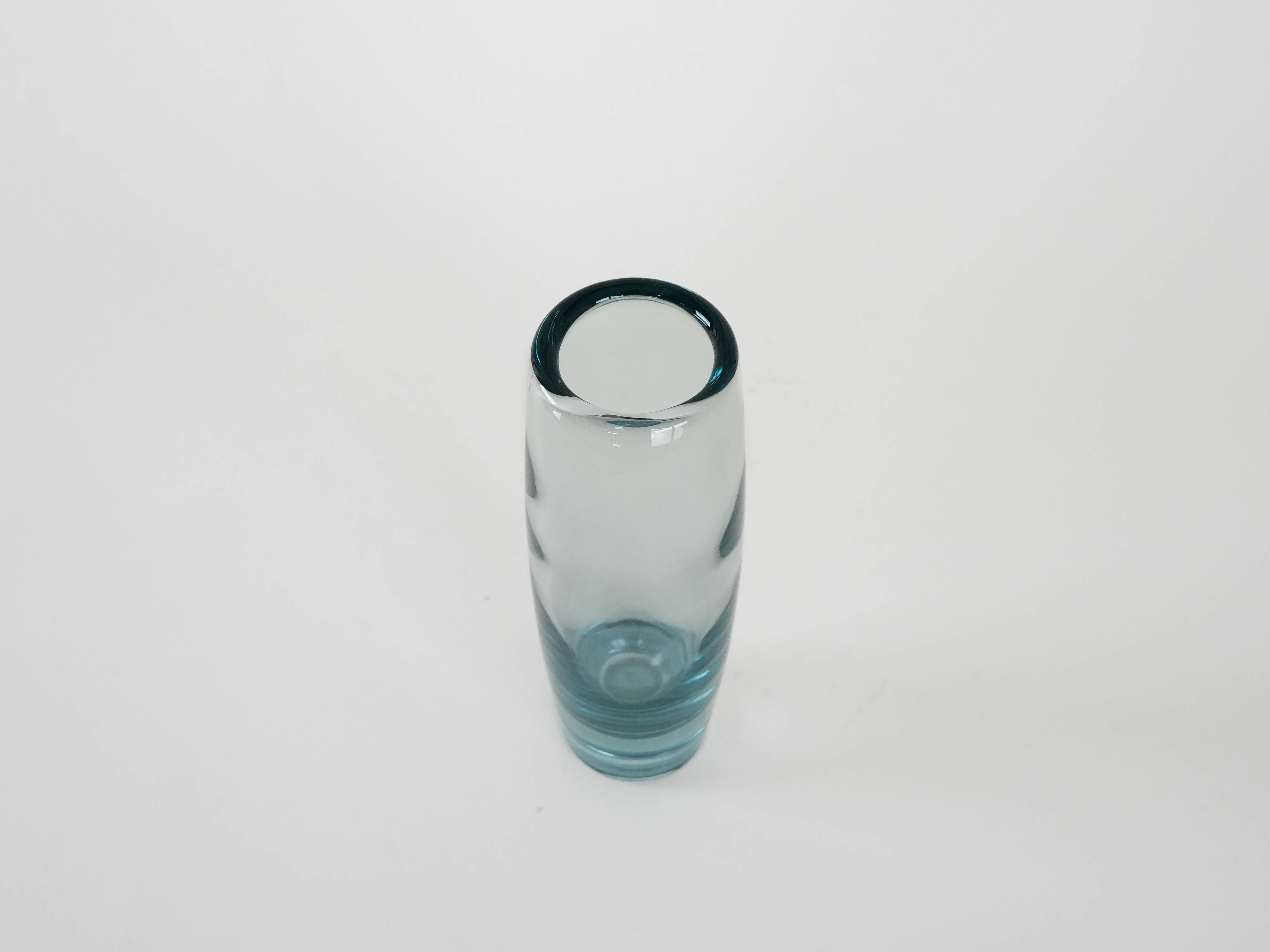 Glasvase Transparent 1950er Jahre
