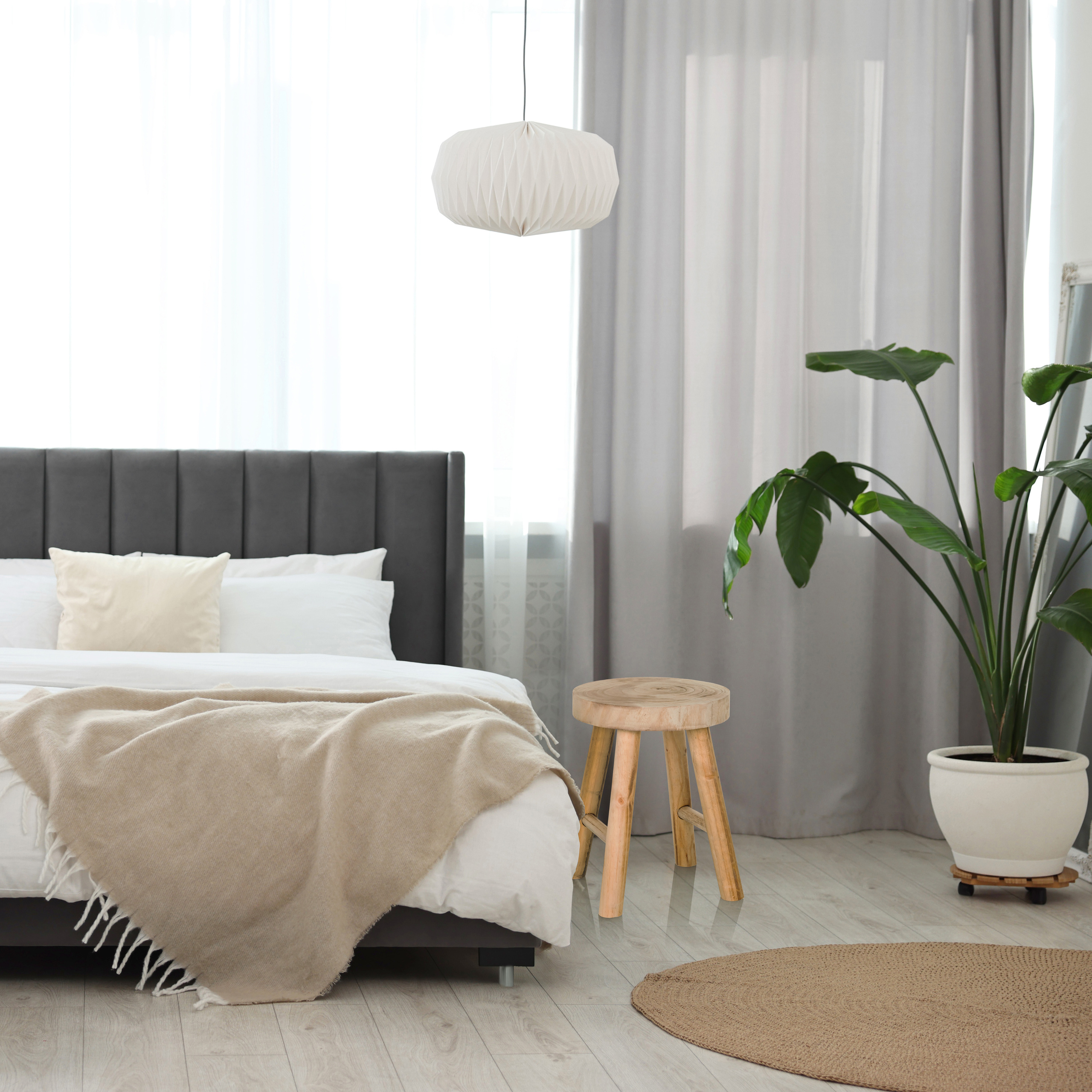 RUSTIKO W Hocker Paulownia-Holz