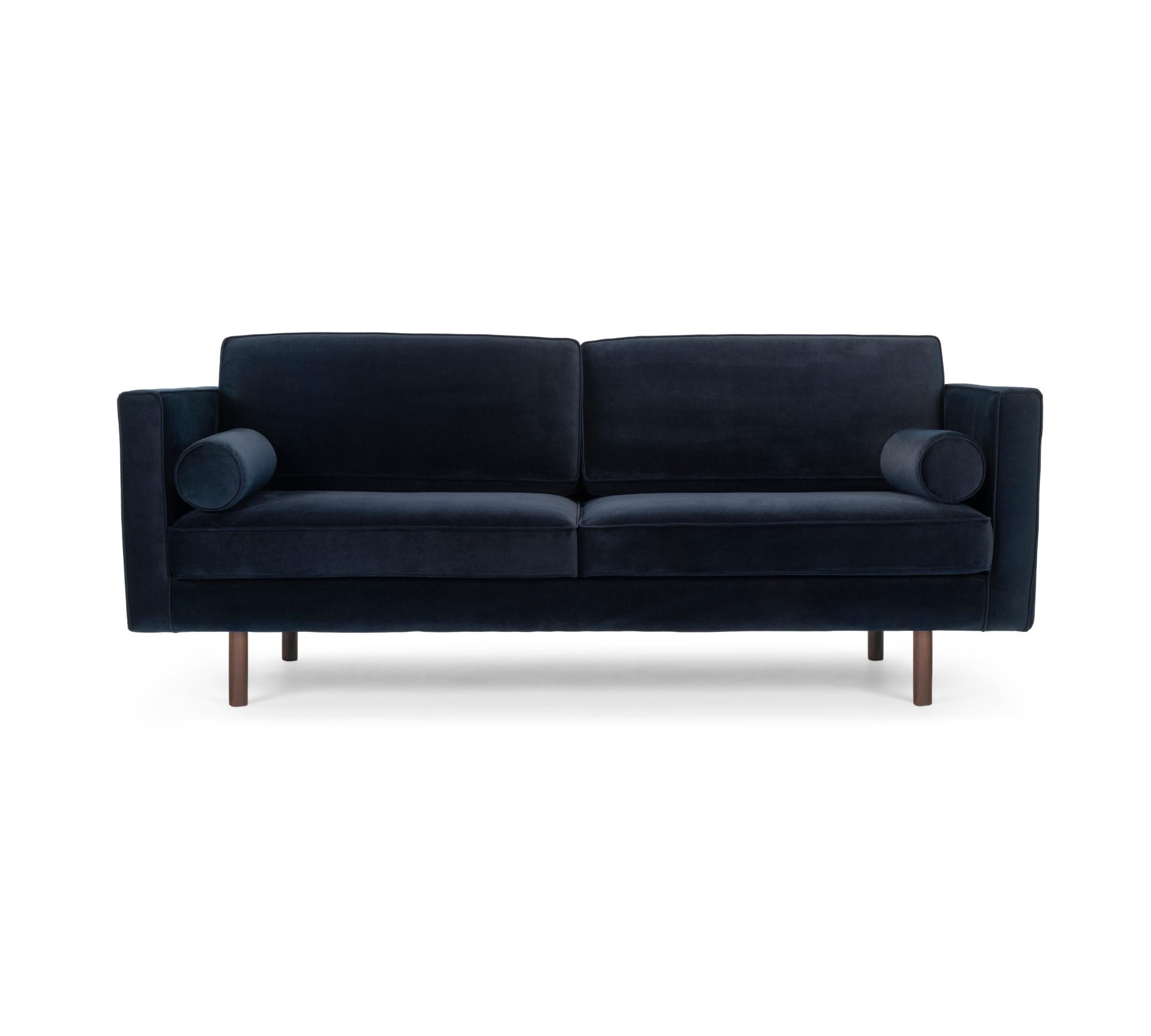 Henry 3-Sitzer Sofa Velour Lux Navy
