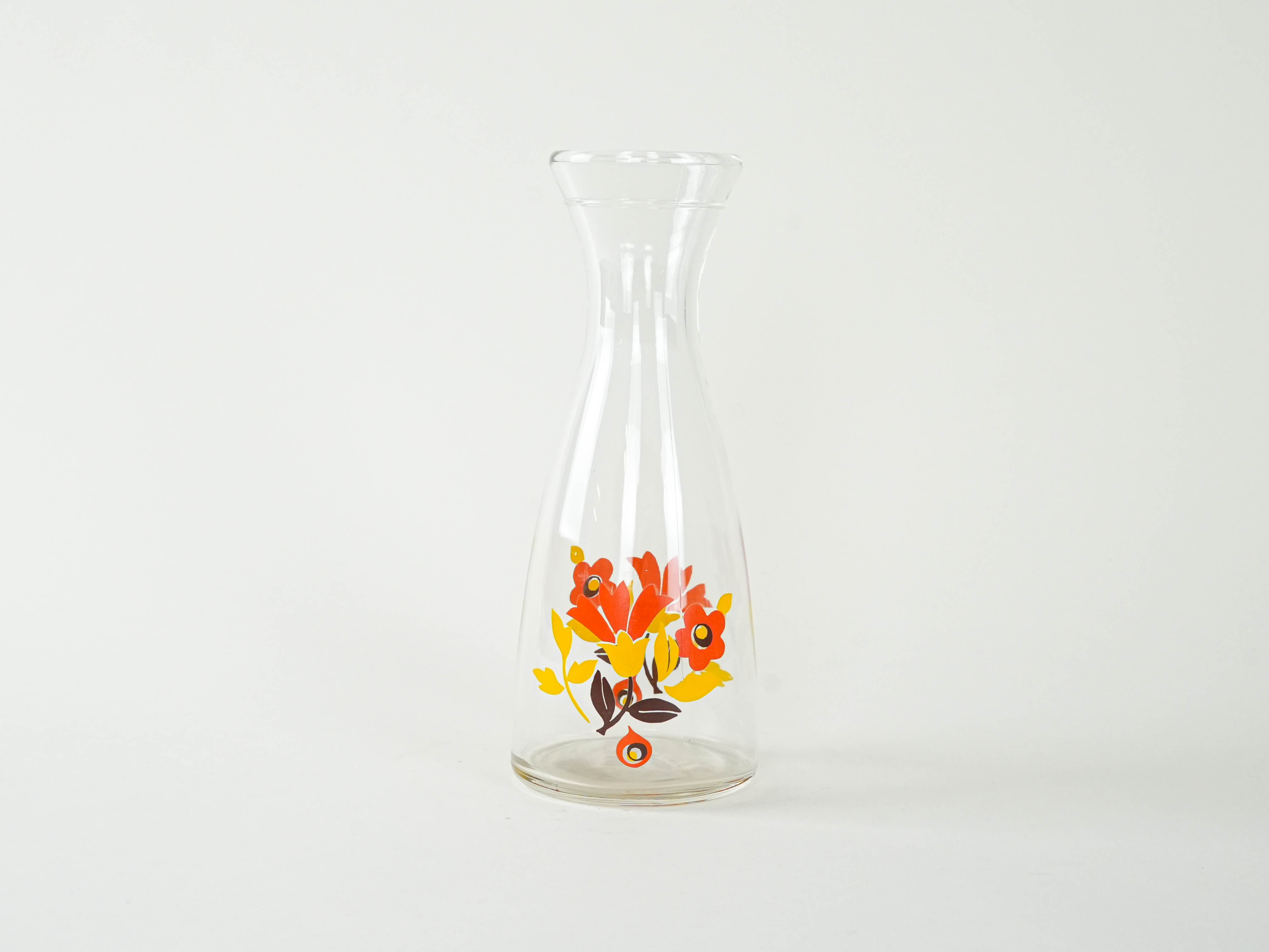 Glass carafe Red 1970s
