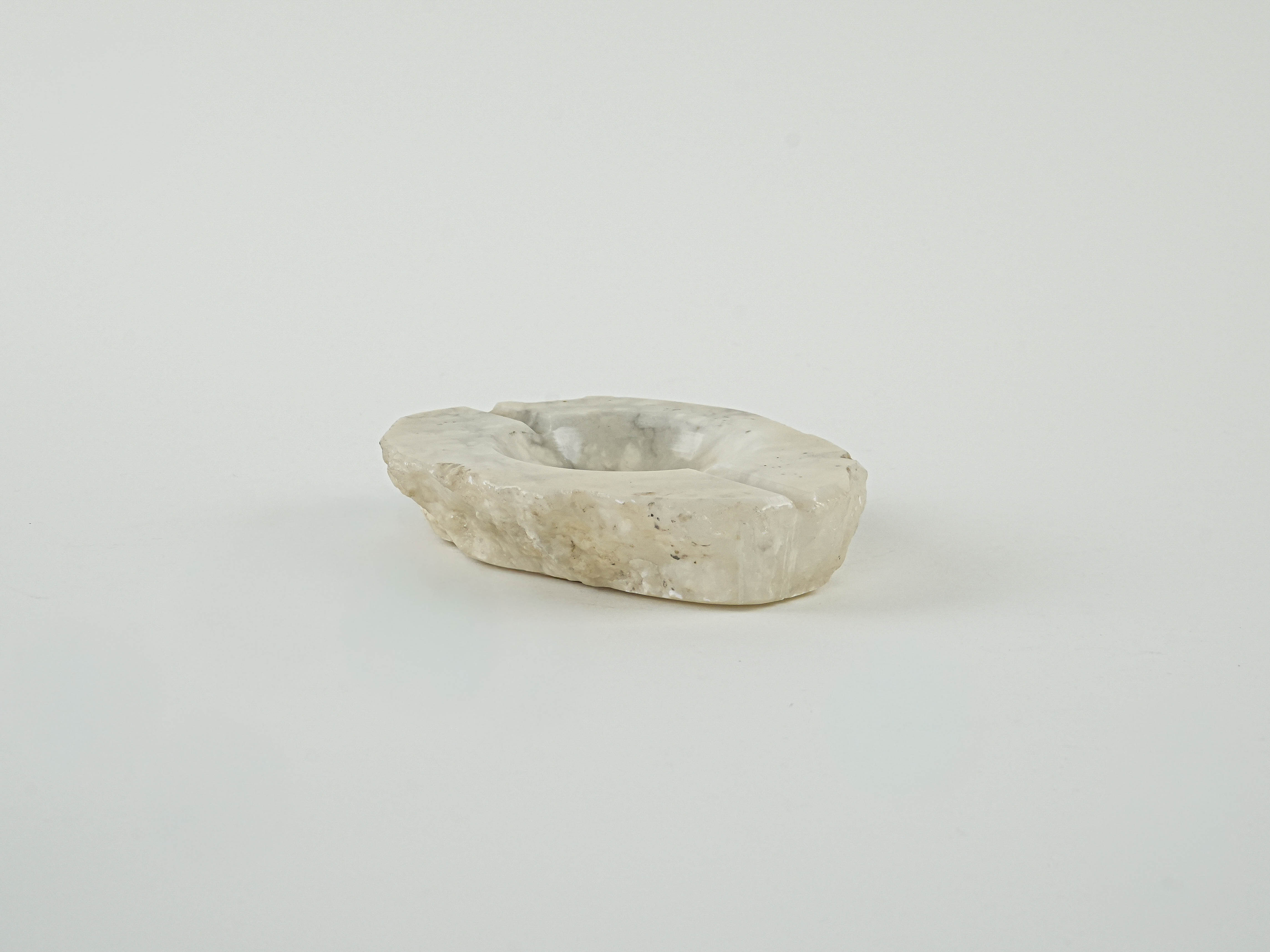 Onyx-Aschenbecher Beige 1970er Jahre