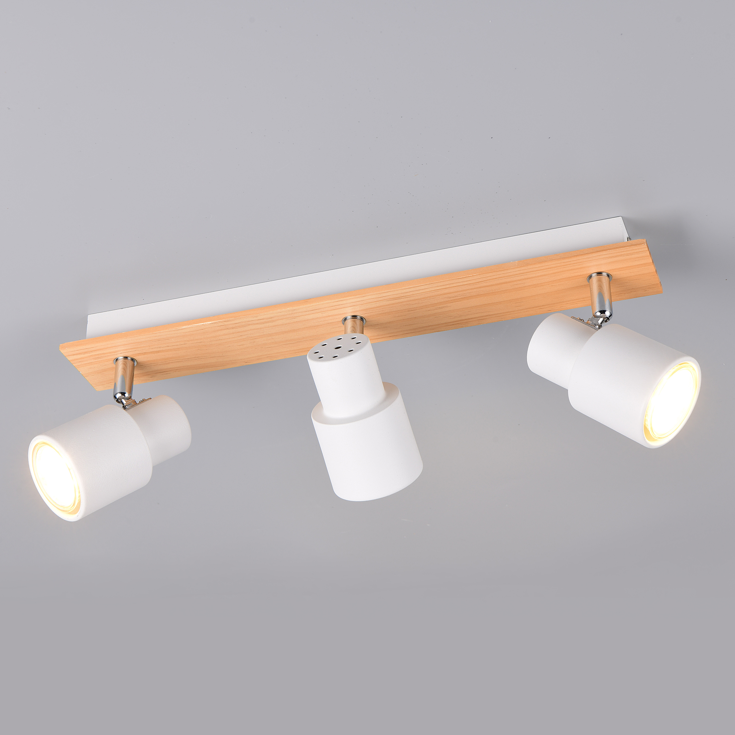 3-Light Pierre Ceiling Light Iron Solid Ash White