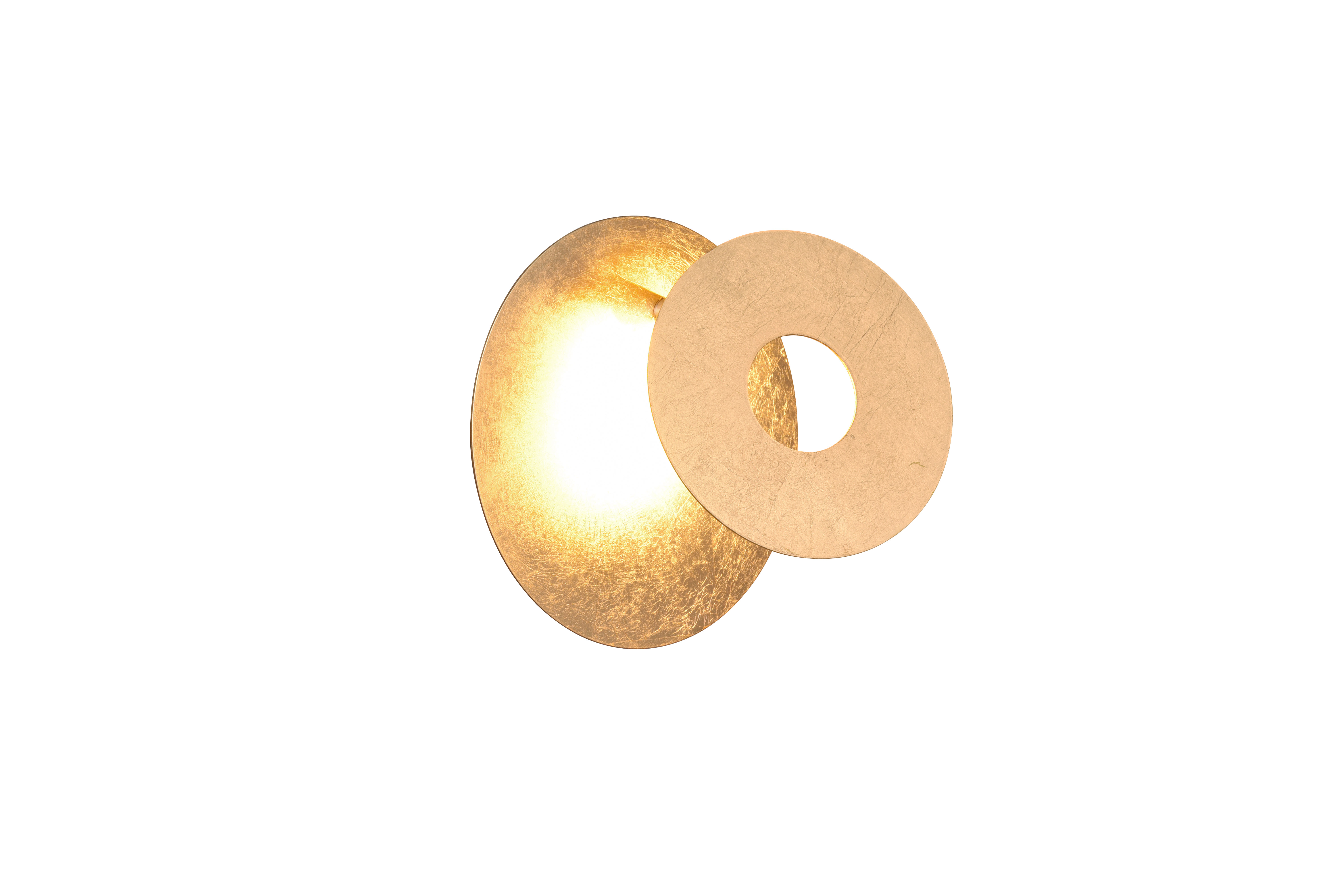 Wandleuchte Leano Typ A Eisen Gold