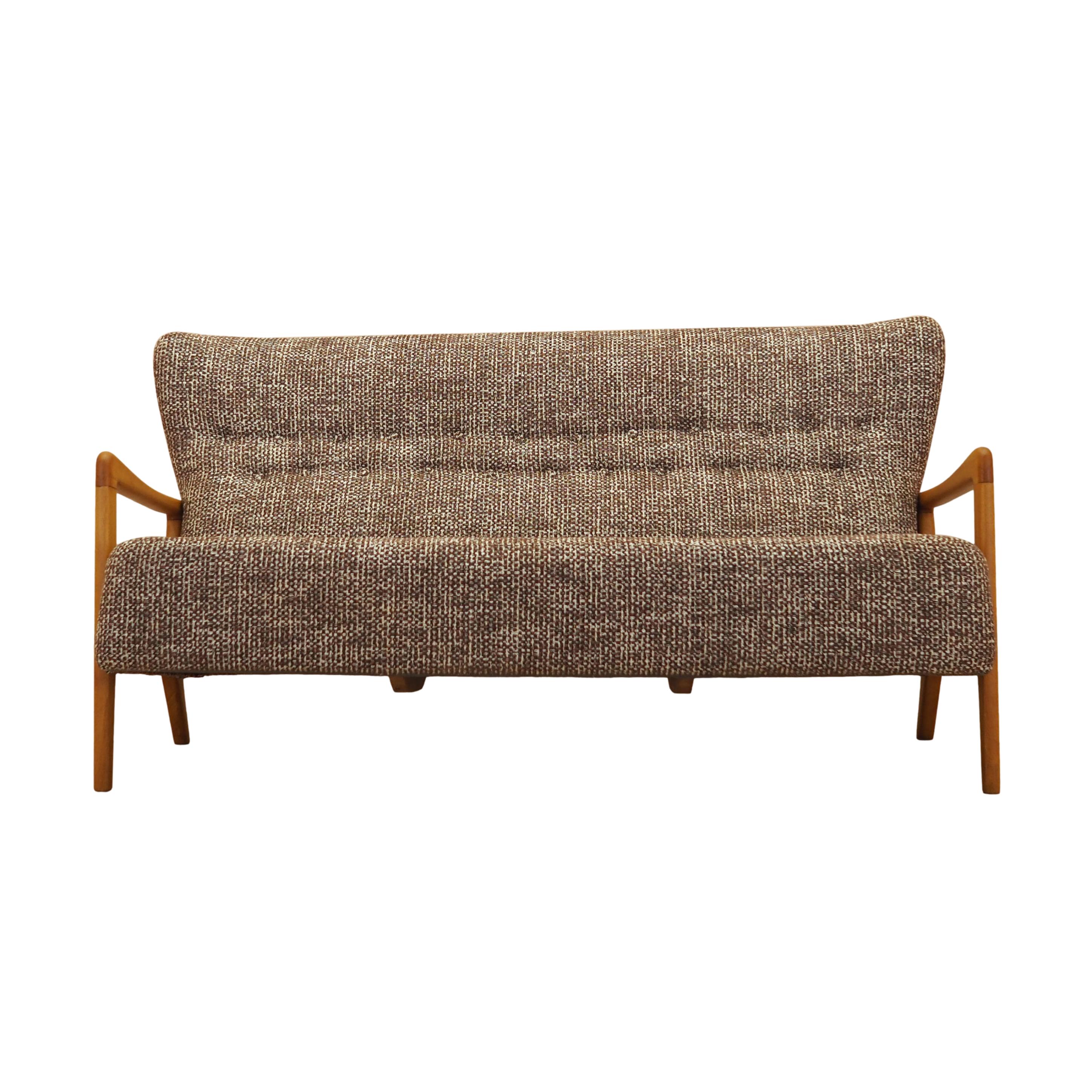Buche-Sofa 1960er Jahre