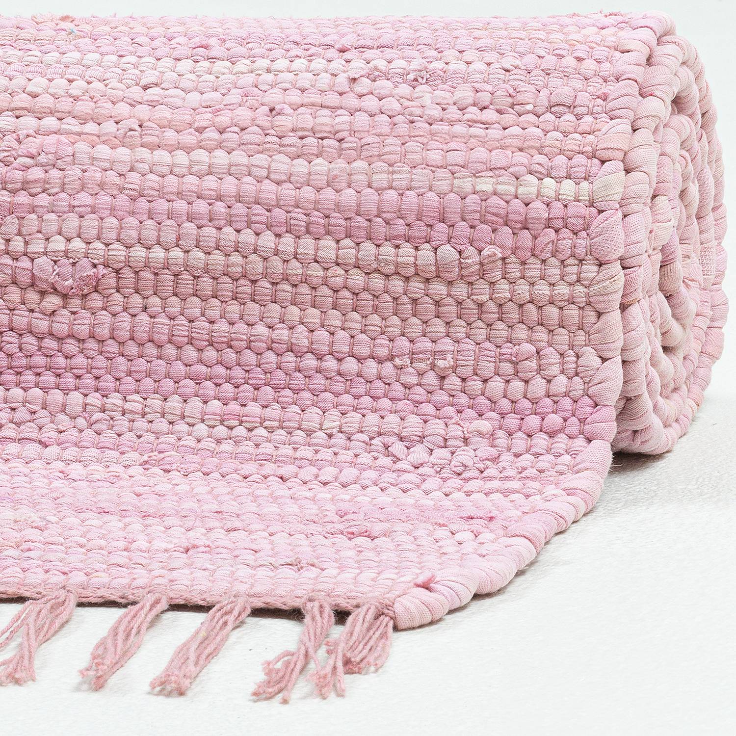 Happy Cotton Teppich Baumwolle Rosa 90 x 160 cm