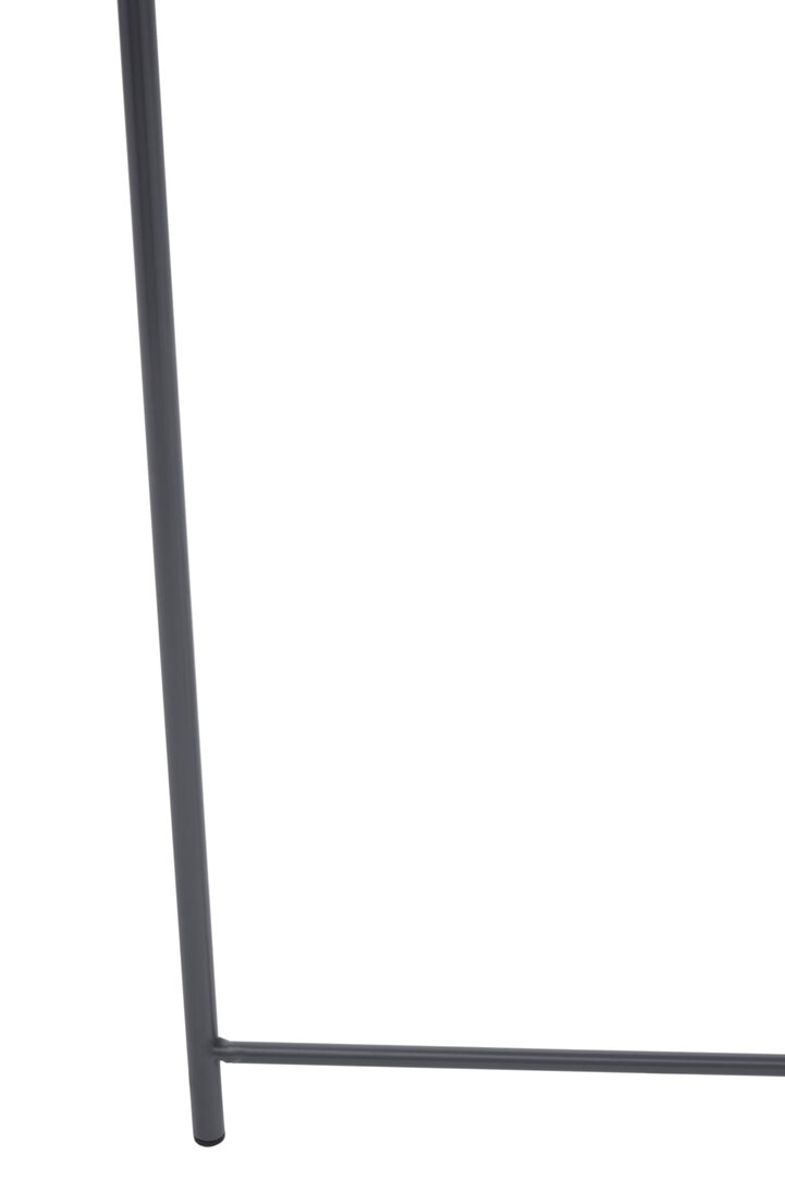 Steel Round Side Table Metal Grey