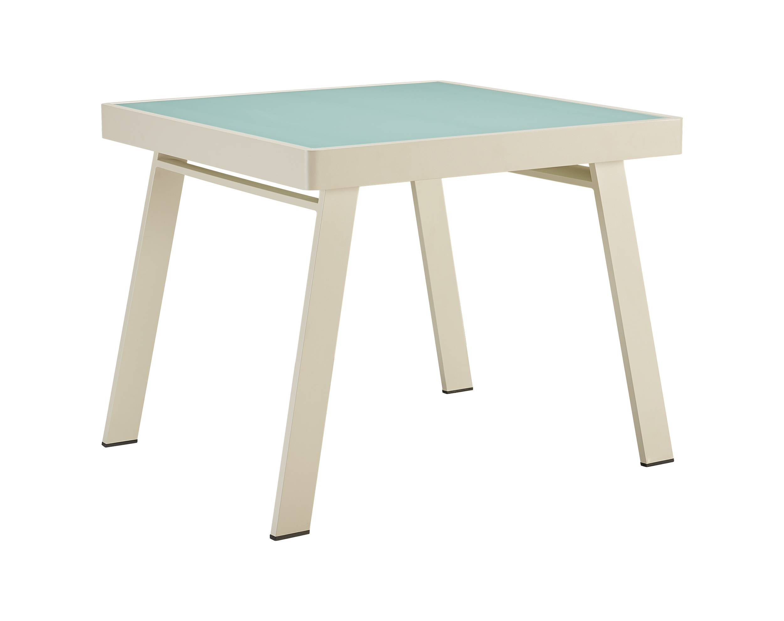 Nofi Garden table Metal Glass Cream