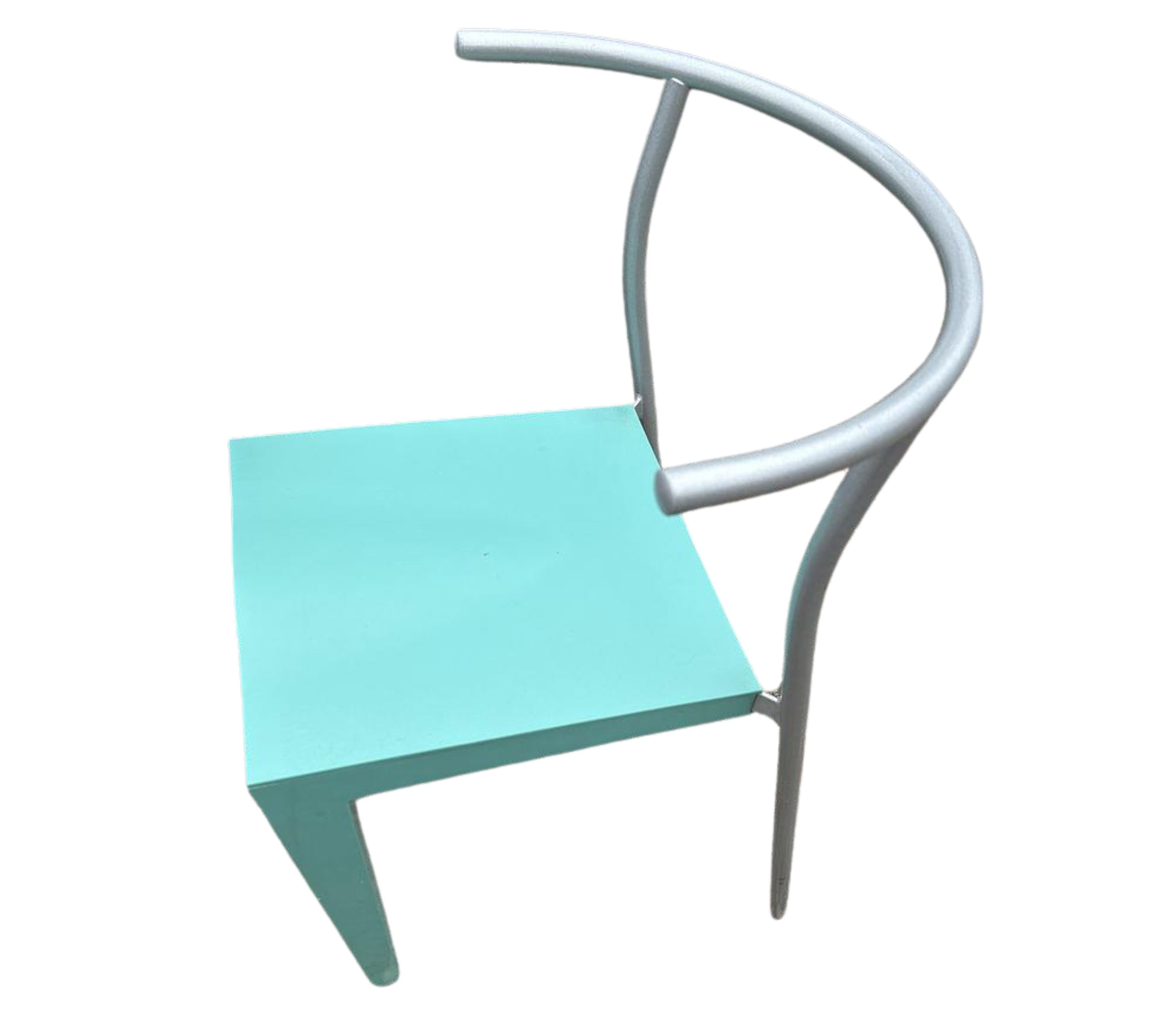 Dr. Glob Chair by Philipp Starck Plastic Metal Turquoise
