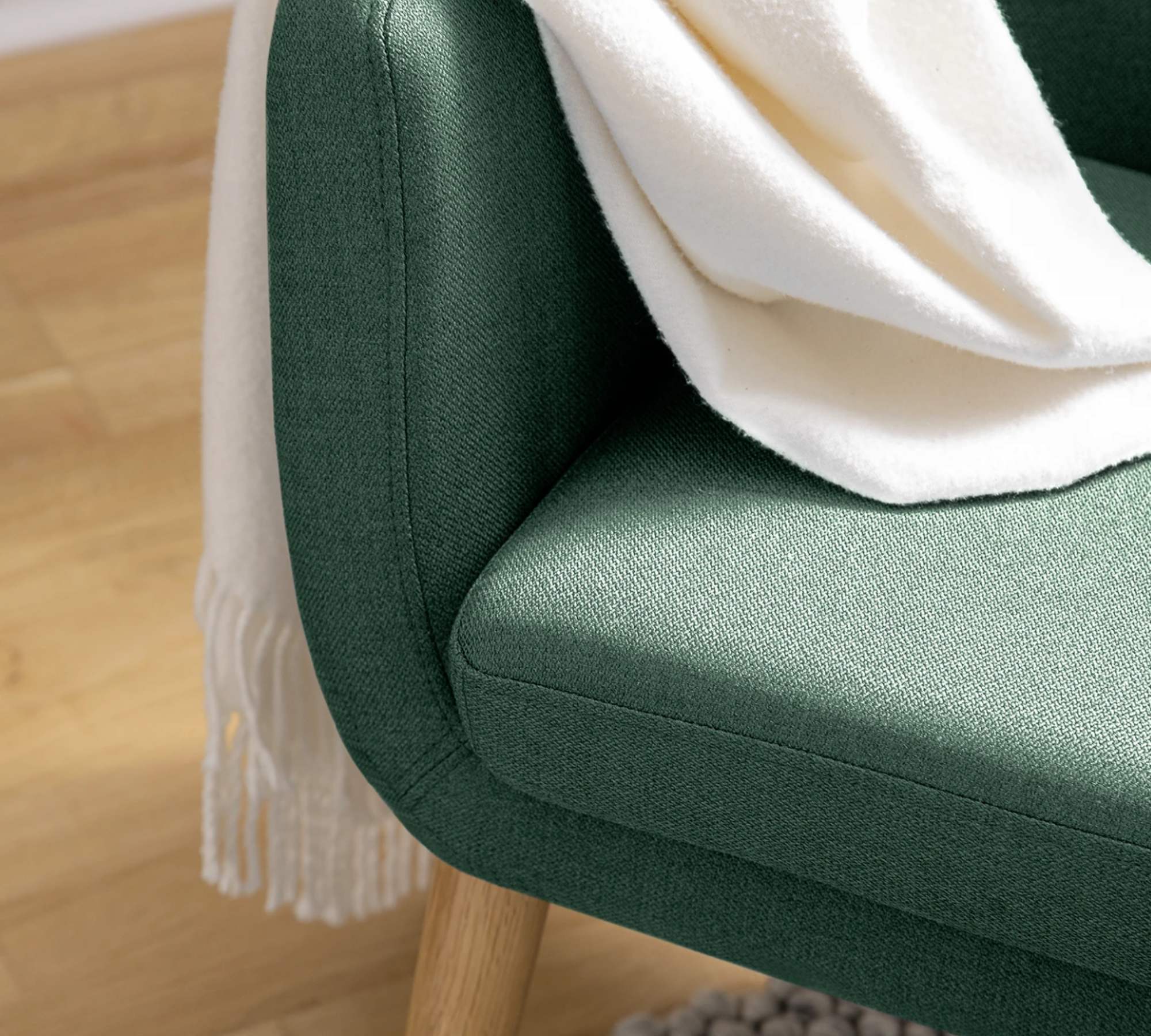 Loungesessel Webstoff Dunkelgrün