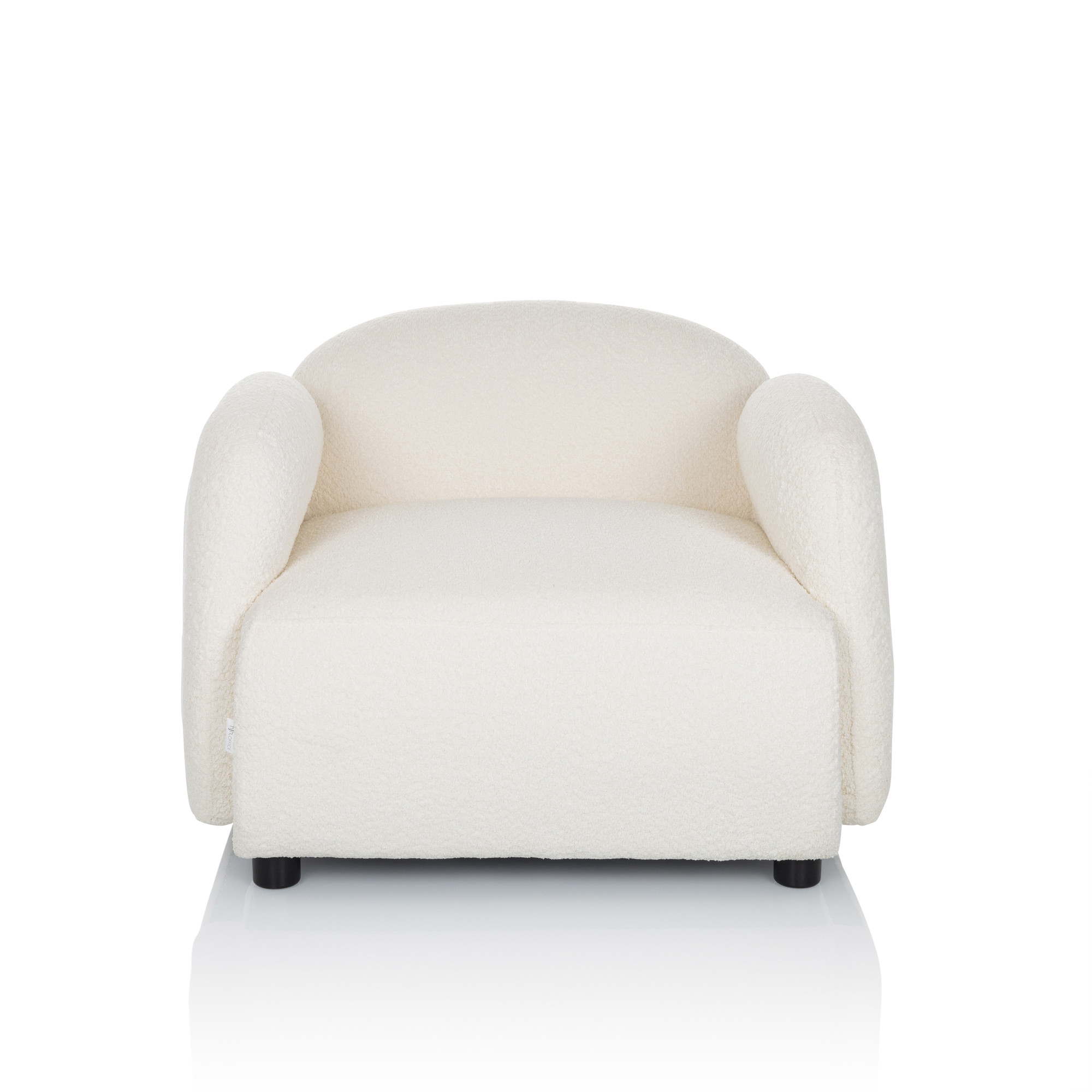 VERDUNA Chair Teddy fabric White